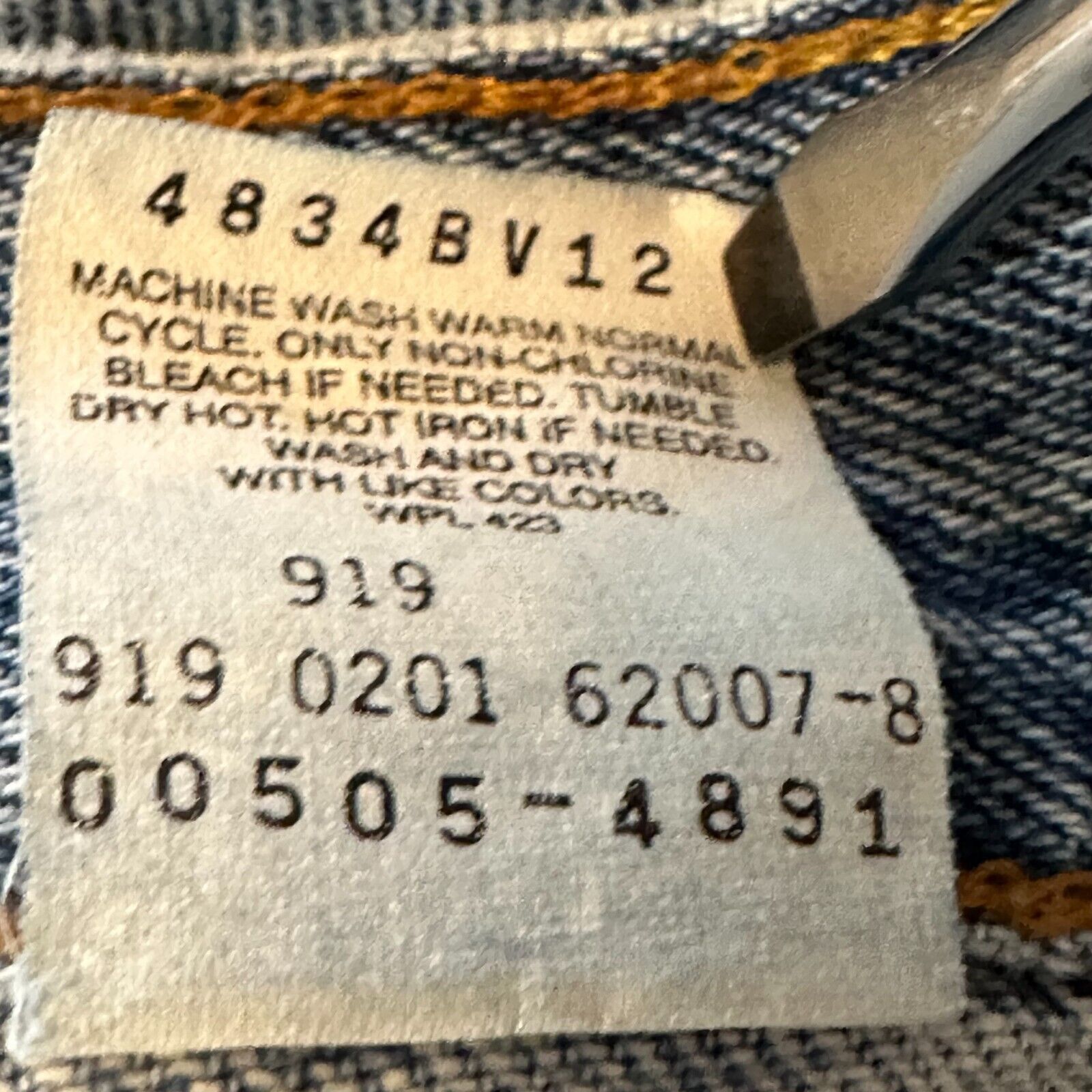 Levi's Levis 505 Straight Leg 36x32 Blue Jeans Mild Distress 90sVTG Size US 36 / EU 52 - 4 Thumbnail