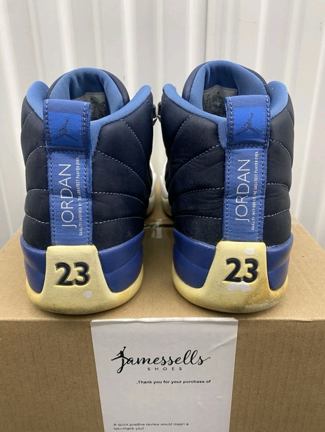 Jordan Brand Nike Air Jordan 12 Retro Indigo 2020 130690-404 Size 11 Men Size US 11 / EU 44 - 6 Thumbnail