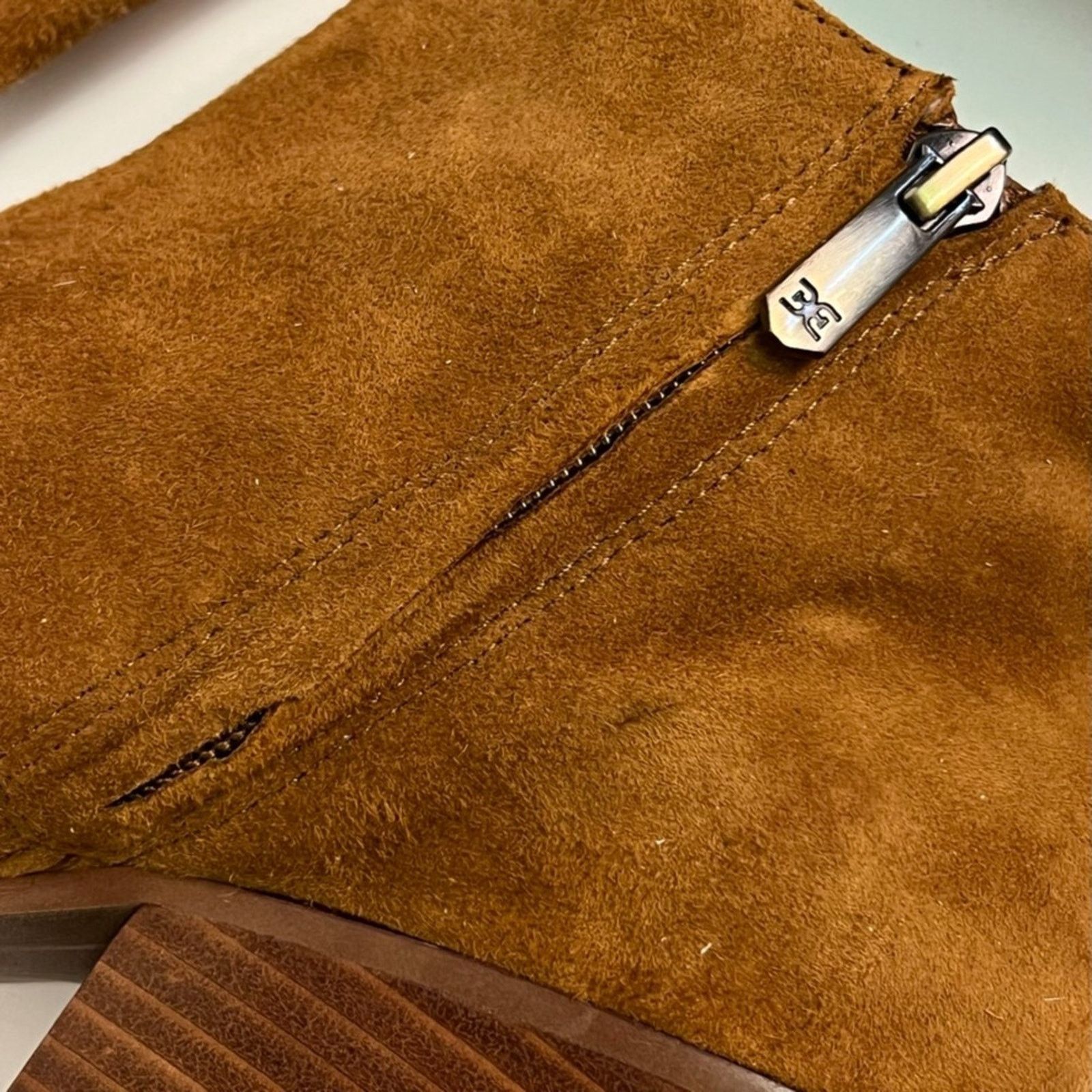 Sam Edelman SAM EDELMAN Walden Brown Suede Boot Women Sz 8.5 (Cognac) Size US 8.5 / IT 38.5 - 8 Thumbnail