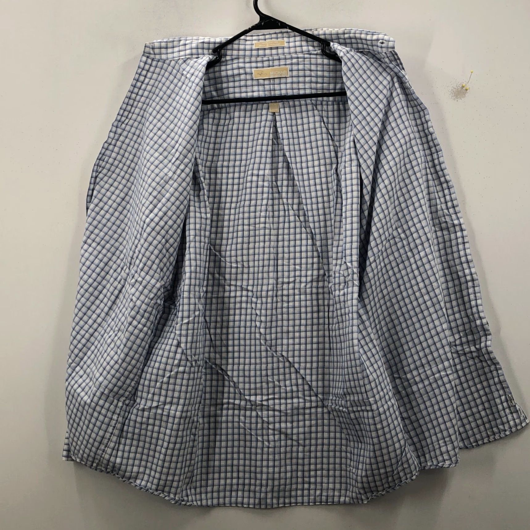 Michael Kors Michael Kors Multicolor Long Sleeve Button-Up Shirt Mens 16.5 Regular Cotton Check 46 in Chest Size US L / EU 52-54 / 3 - 3 Thumbnail