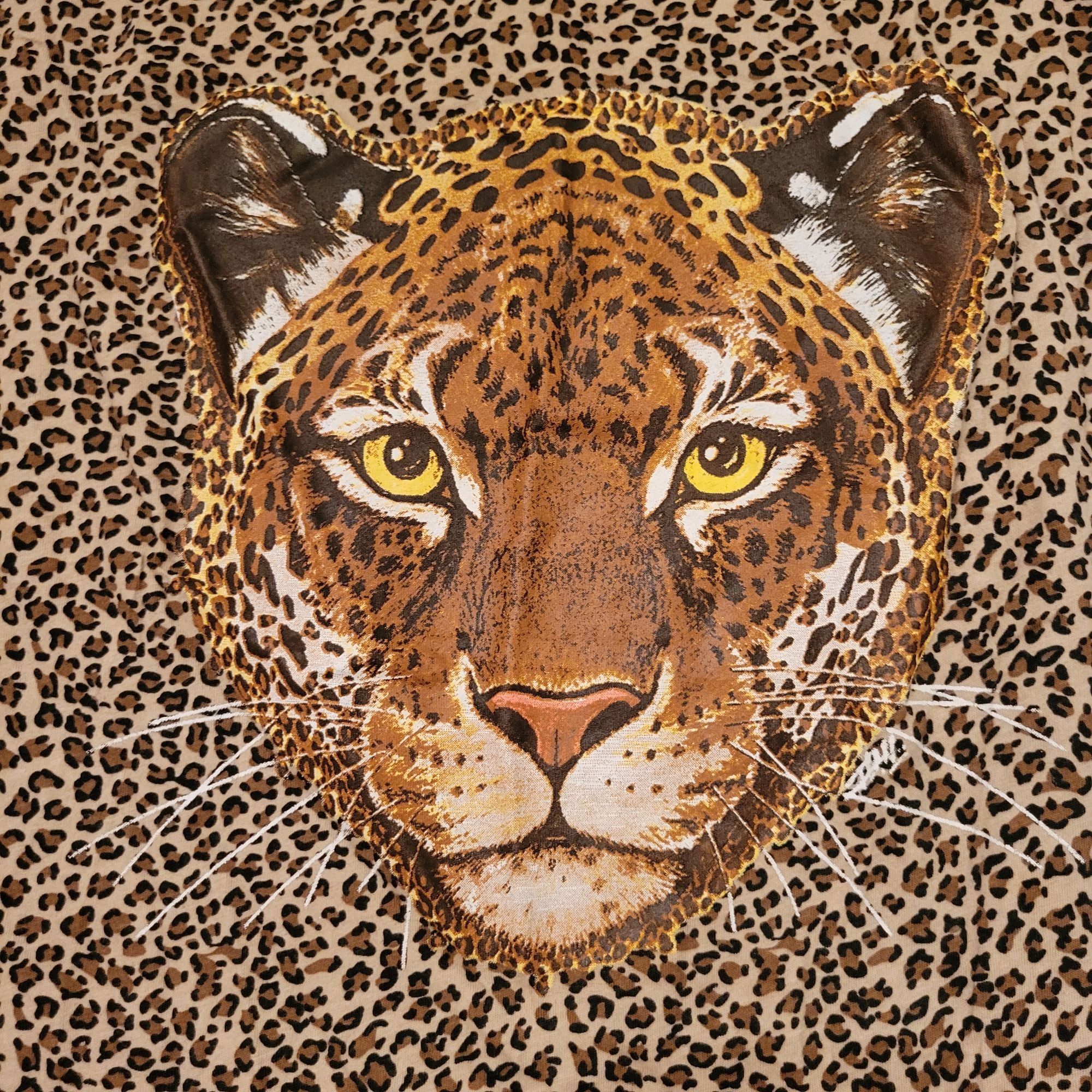 Other Collections Vintage y2K Leopard Print T Shirt Dress 3D Tiger Size XXL / US 16-18 / IT 52-54 - 3 Thumbnail