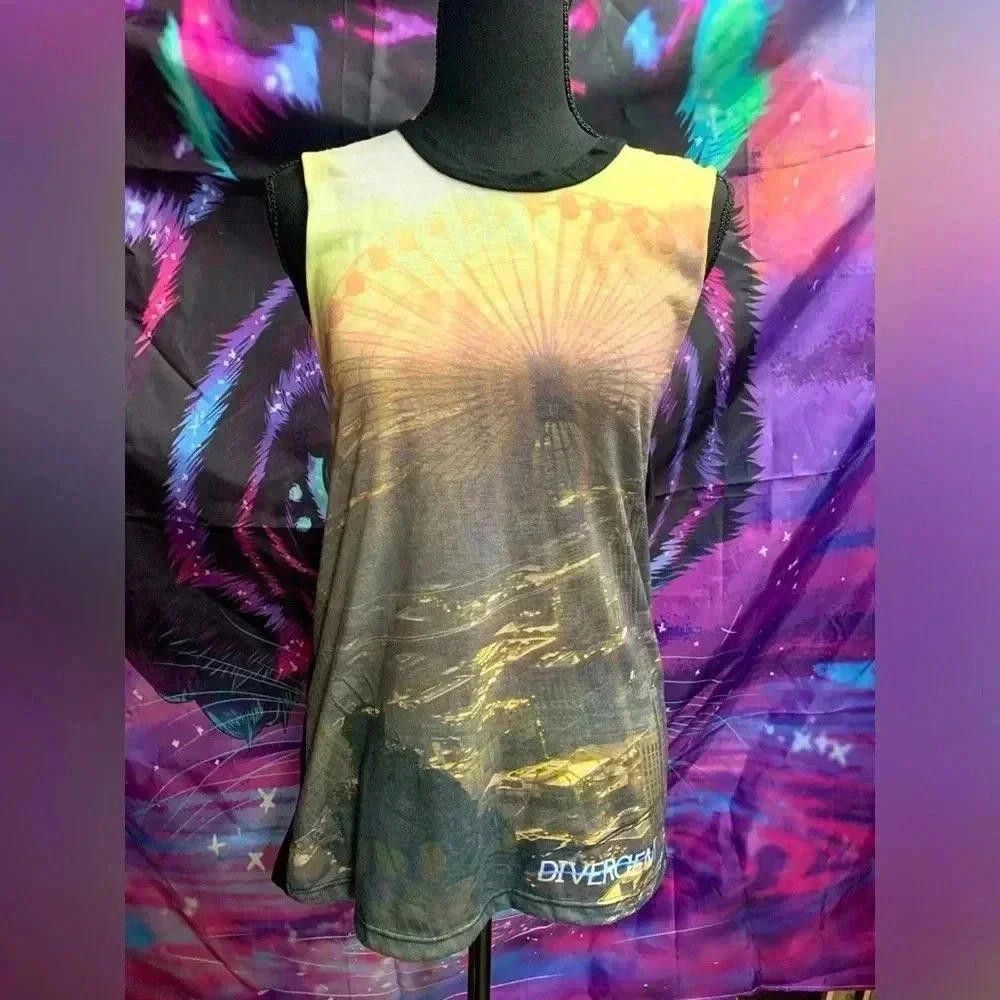 Designer Divergent Graphic Tank Top - Unique Design Size S / US 4 / IT 40 - 1 Thumbnail