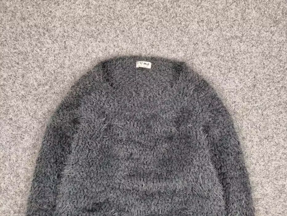 Japanese Brand Vintage Japan Gray Mohair Style Fuzzy Unisex Knit Sweater Size US S / EU 44-46 / 1 - 4 Thumbnail