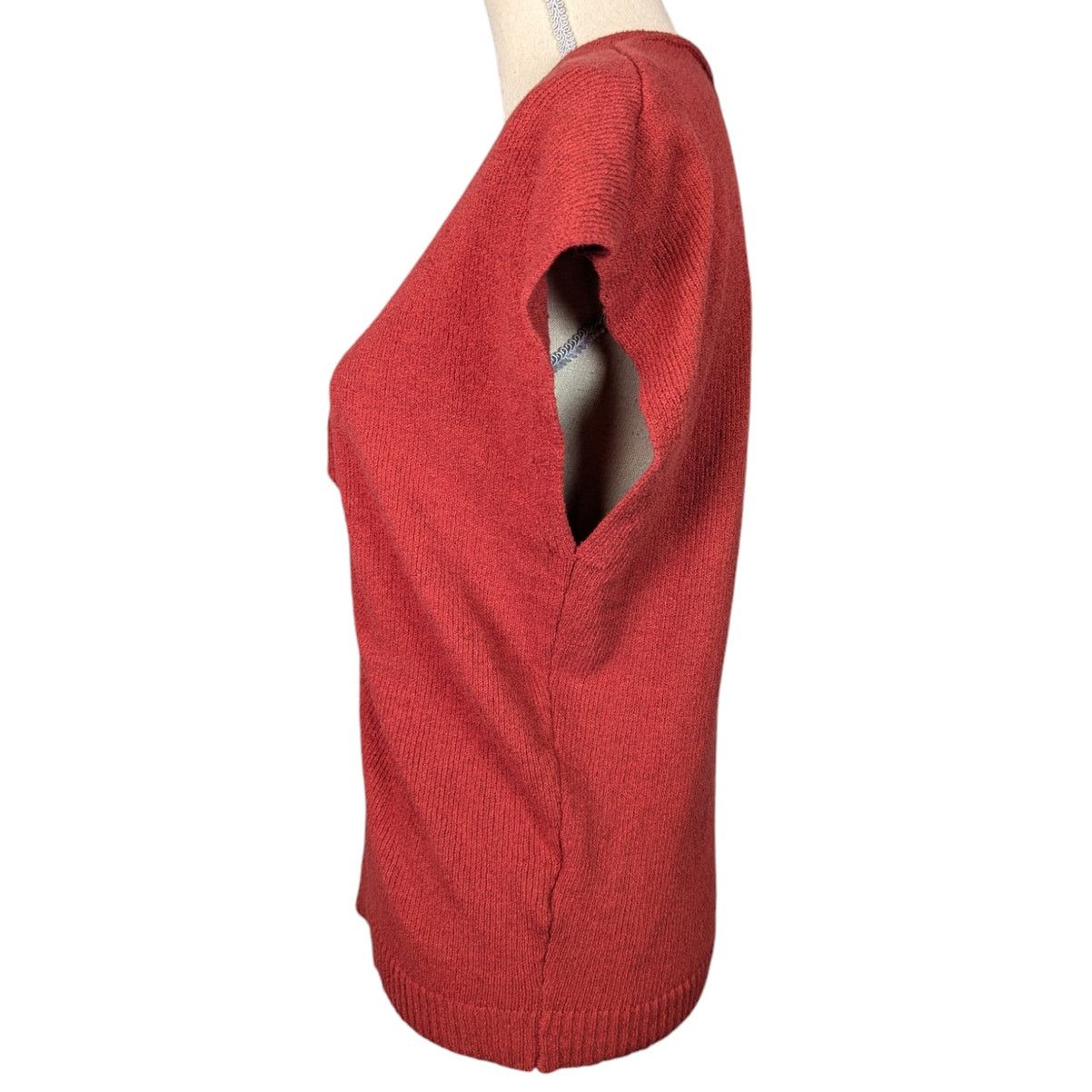 Joie Joie Alenah Twist Front Knit Sweater Rust Red Pullover Size L / US 10 / IT 46 - 4 Thumbnail