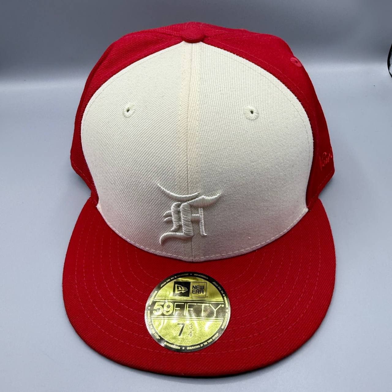 New Era Fear Of God 7 3/4 Red 59Fifty New Era Hat Fitted Cap FOG New Size ONE SIZE - 1 Thumbnail