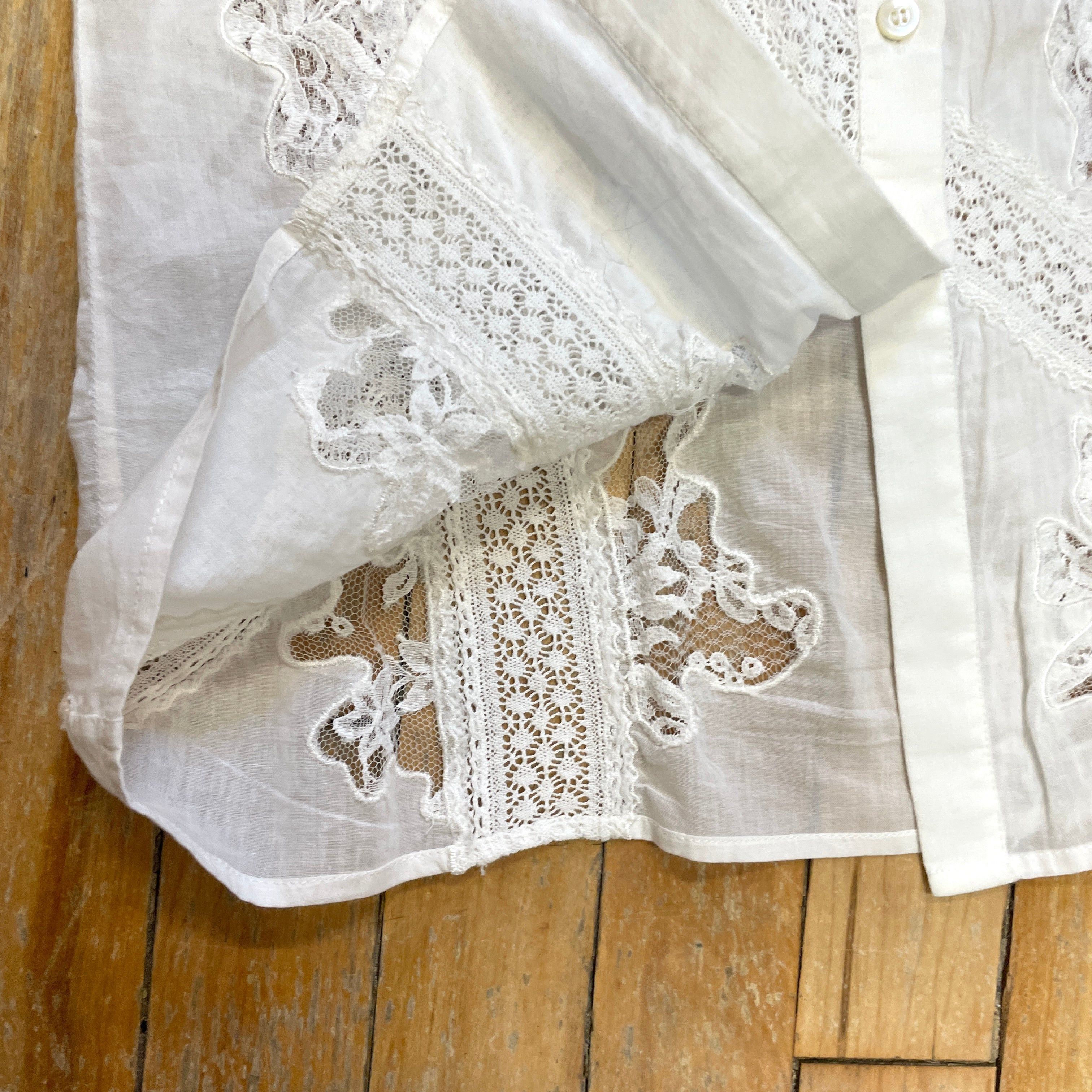 Oscar De La Renta Gorgeous Oscar De La Renta Spring '10 Vintage Designer Lace Blouse Size M Size M / US 6-8 / IT 42-44 - 6 Thumbnail