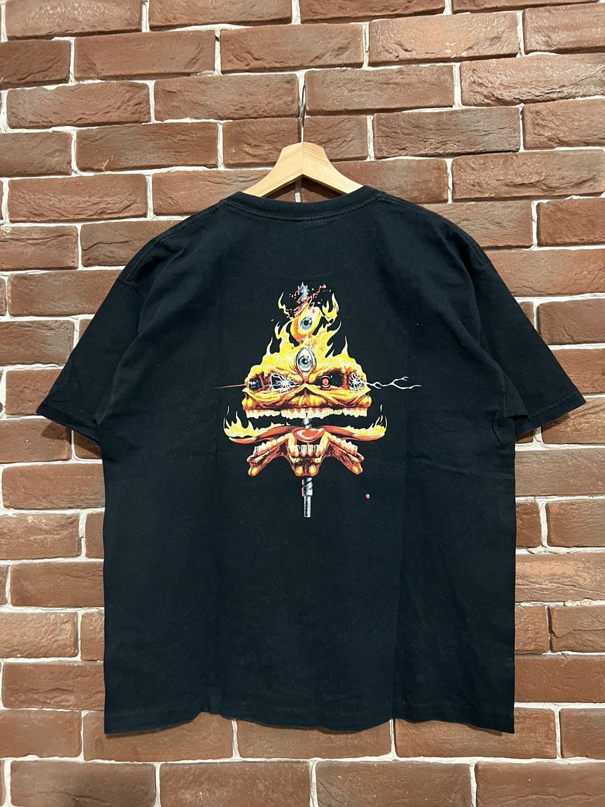 Band Tees Vintage 2003 Iron Maiden Seventh Son Band Metal Tshirt Y2K Size US L / EU 52-54 / 3 - 2 Thumbnail