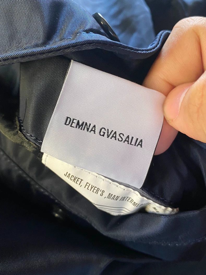 Vetements Vetements Bomber hooded cotton coat navy Size US S / EU 44-46 / 1 - 7 Thumbnail