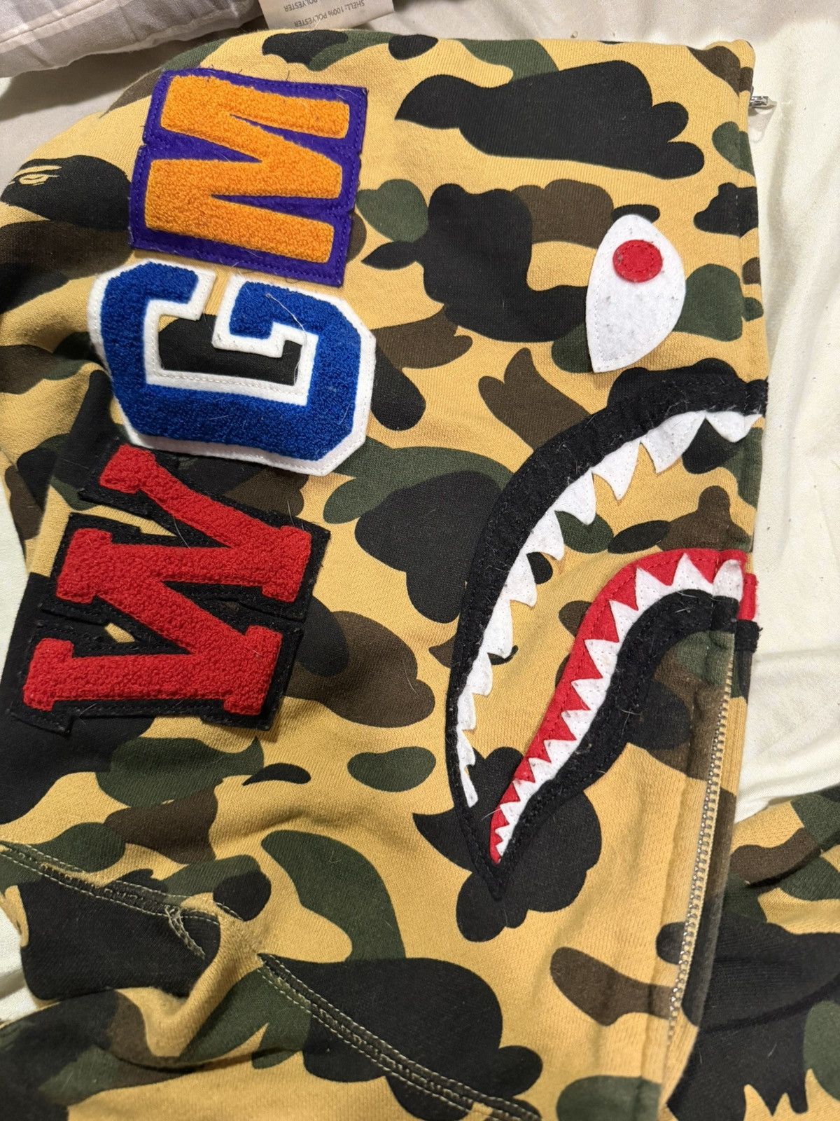 Bape Bape 1st yellow camo zip up hoodie Size US XL / EU 56 / 4 - 5 Thumbnail