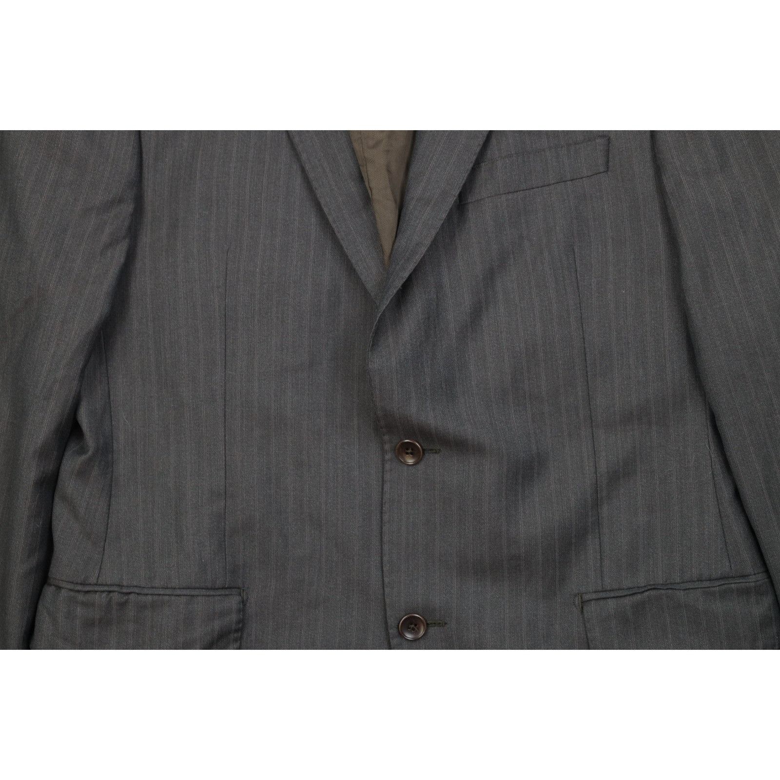 Ermenegildo Zegna Ermenegildo Zegna Traveller Wool Silk Striped 2 Piece Suit Size 40R - 4 Thumbnail