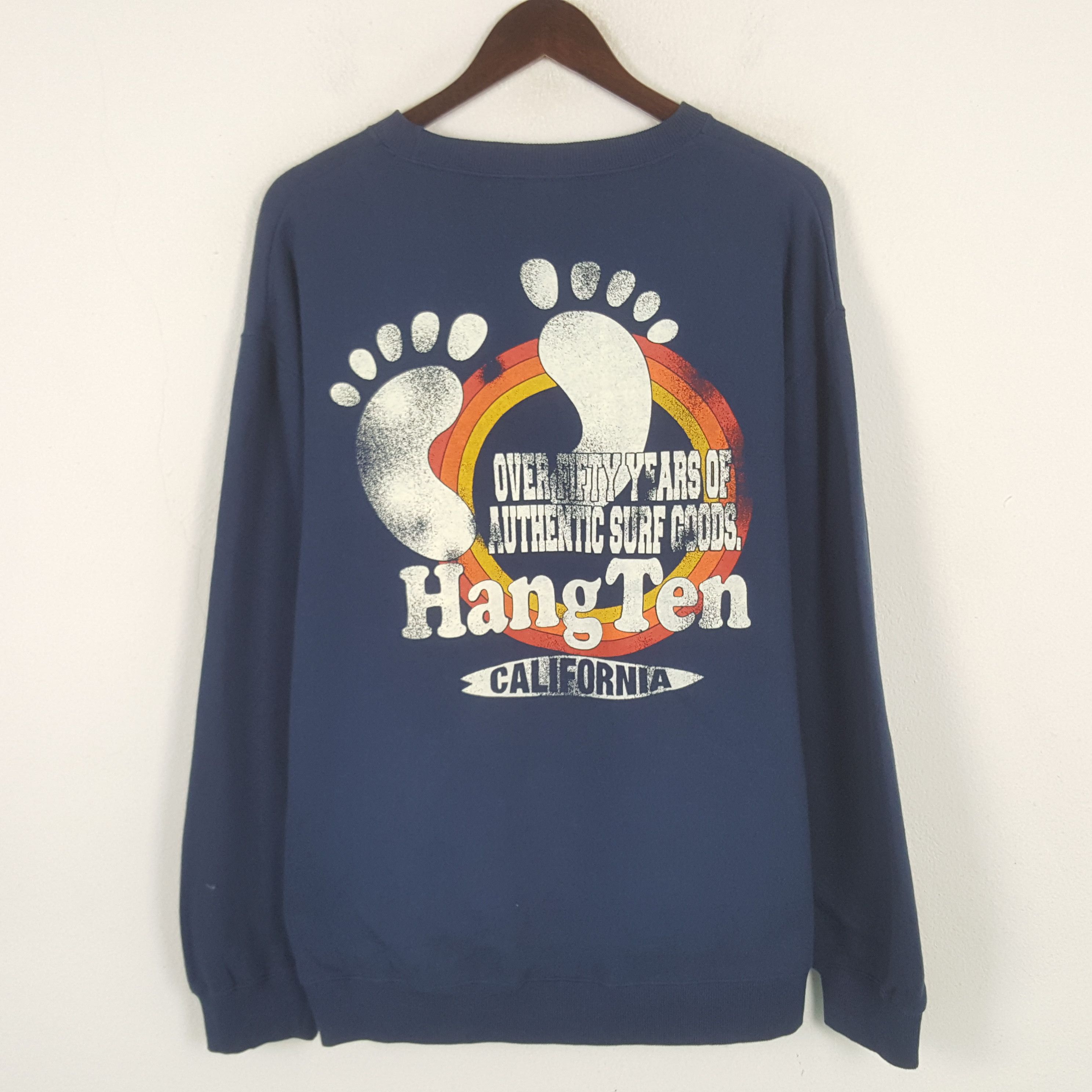 Hang Ten × Vintage Vintage Hang Ten California Sweatshirt Size US XL / EU 56 / 4 - 1 Thumbnail