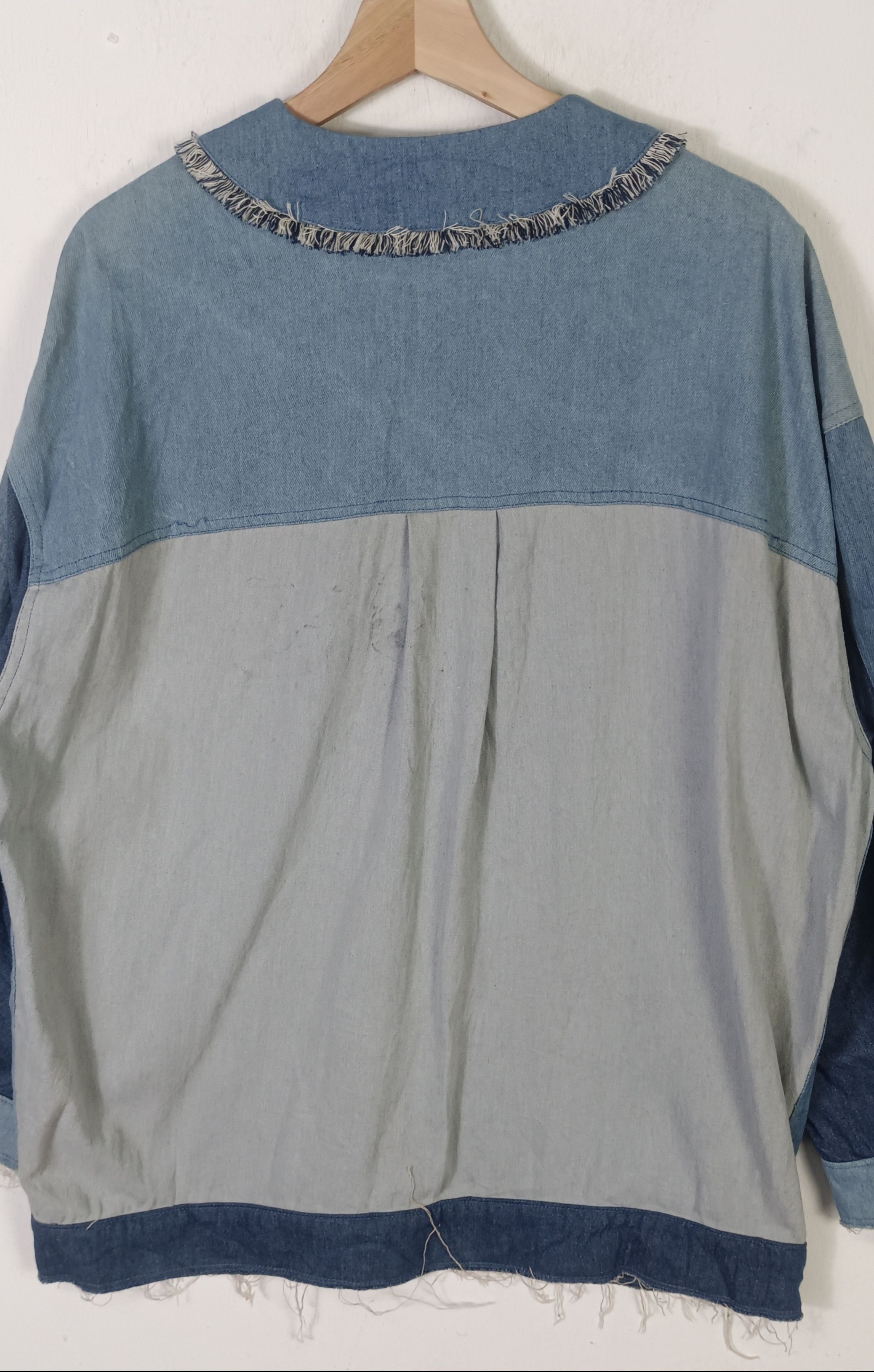 Japanese Brand Rivet & Surge Tsukihugi Pacthwork Denim Jacket Size US XL / EU 56 / 4 - 6 Thumbnail