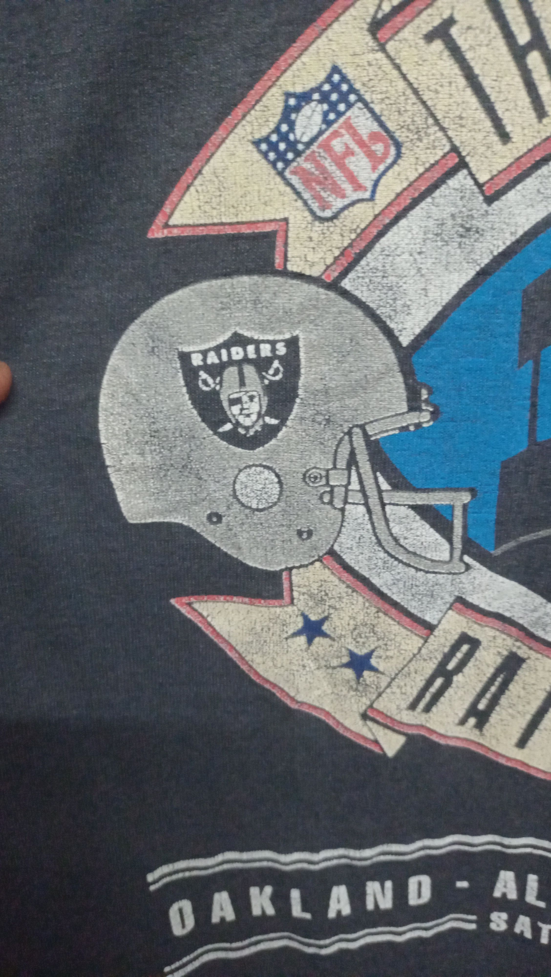NFL × Vintage Vintage 80s Nfl Raiders vs Oilers Size US L / EU 52-54 / 3 - 7 Thumbnail