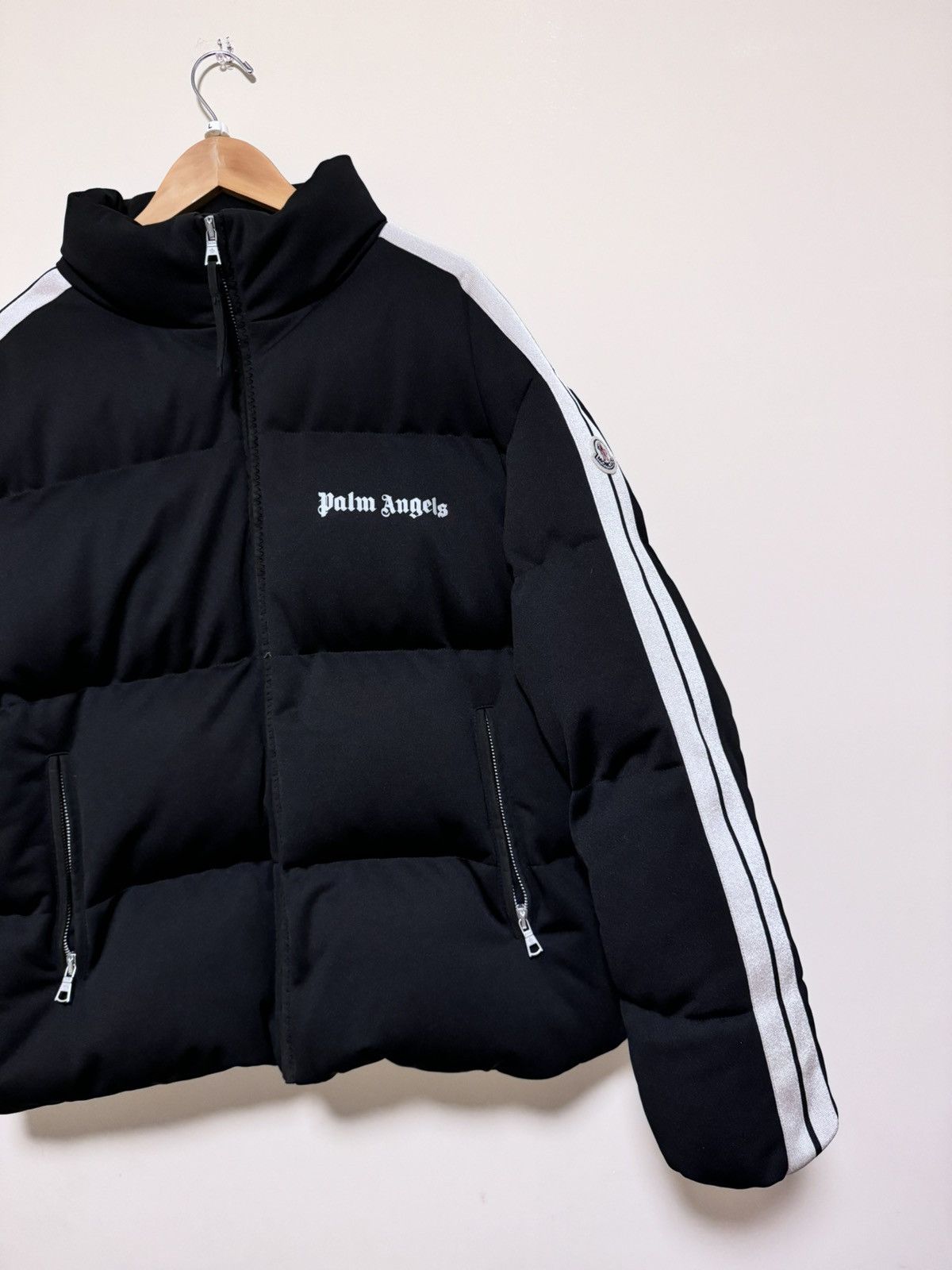 Moncler × Palm Angels Moncler x Palm Angels Puffer Jacket Black Size US XL / EU 56 / 4 - 19 Thumbnail