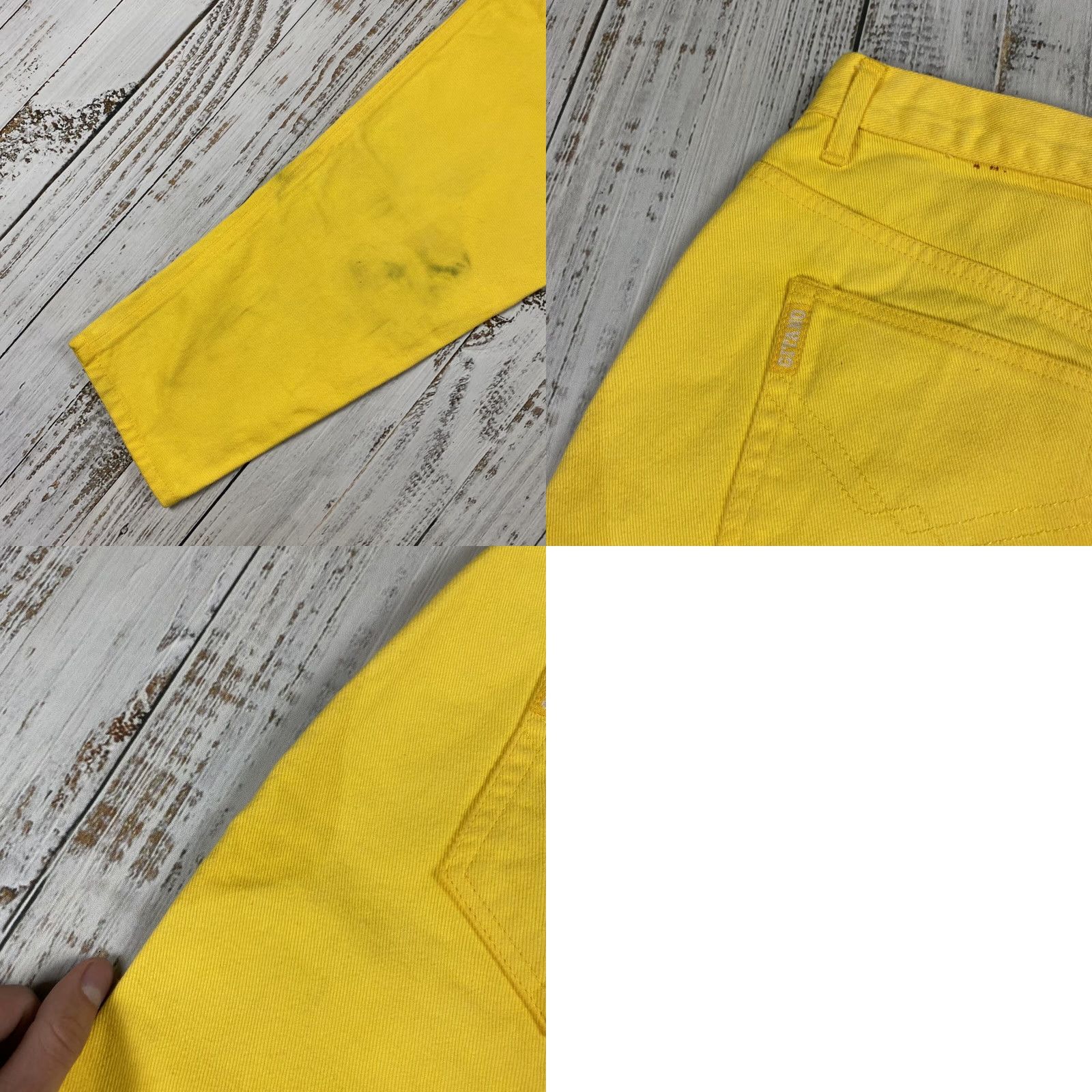 Vintage VINTAGE Gitano Jeans WOMENS High Waist MOM Tapered Leg Yellow 14 Pants 5-Pocket Denim Slim/Regular Fit 80s 90s Womens Size 36" / US 14 / IT 50 - 8 Thumbnail