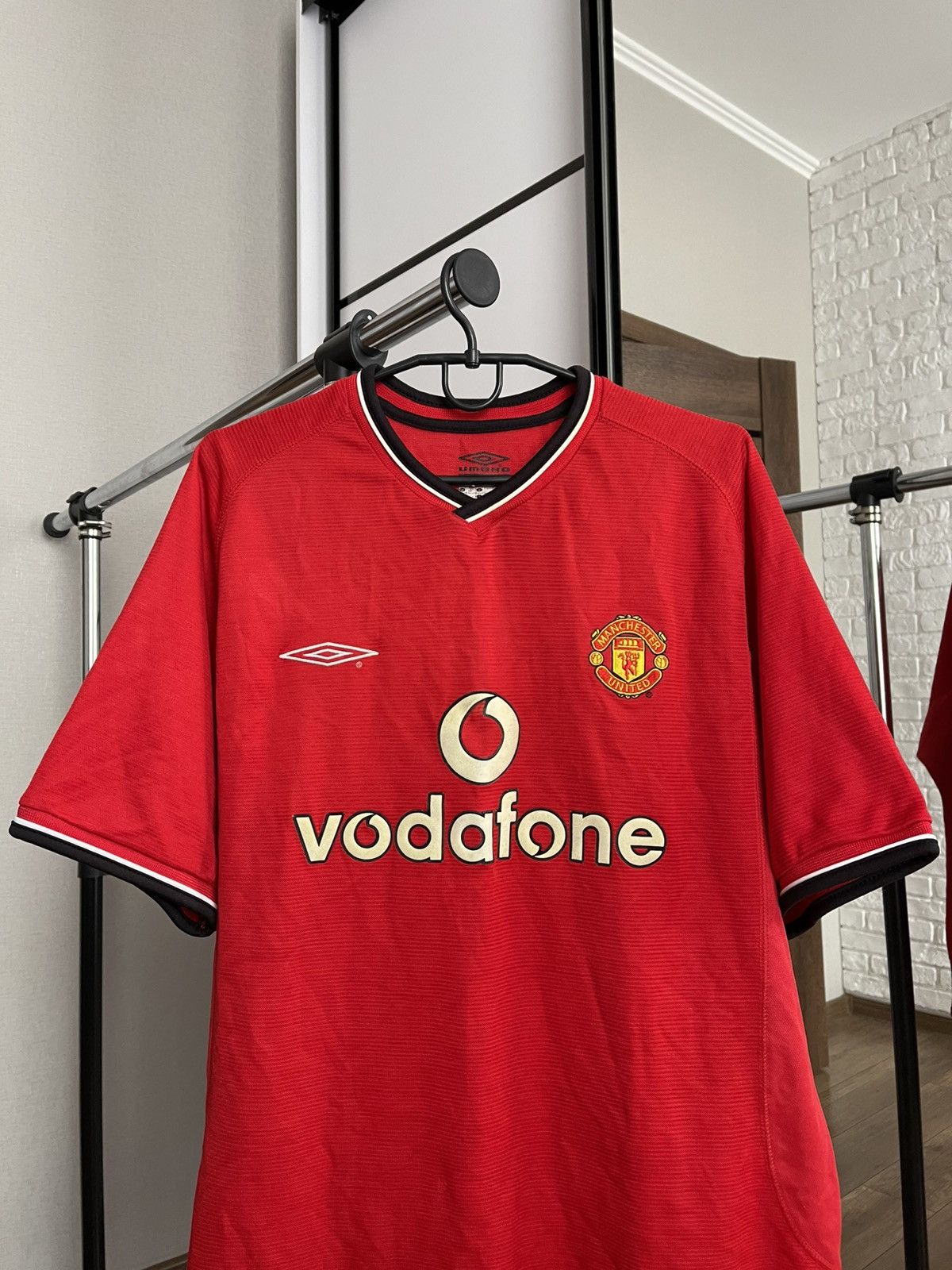 Umbro 2000/2002 Umbro Manchester United Vintage Soccer Jersey Tee Size US XL / EU 56 / 4 - 5 Thumbnail