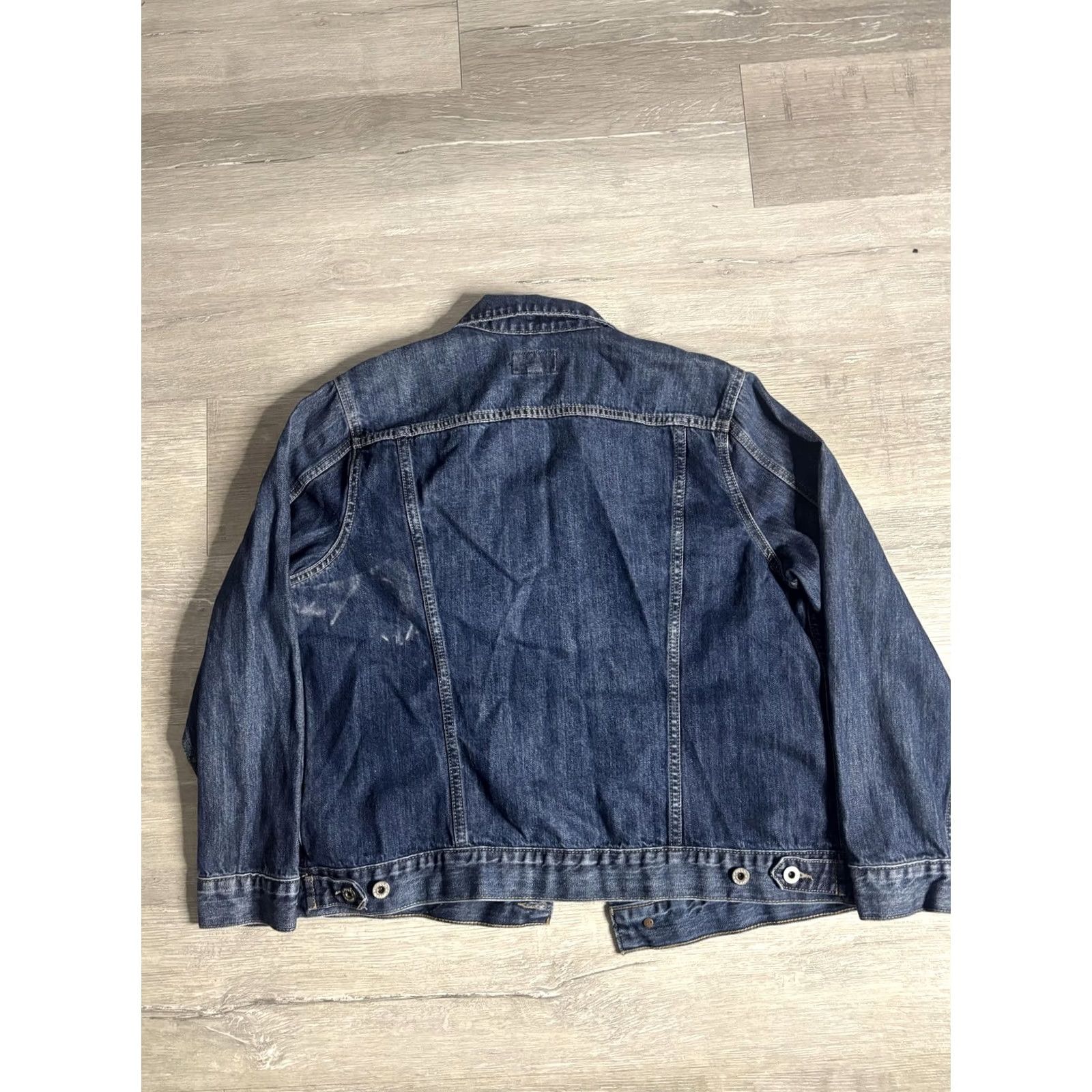 Lucky Brand Lucky Brand Denim Jacket Womens XL Blue Button Front Trucker Casual Unlined Size XL / US 12-14 / IT 48-50 - 4 Thumbnail