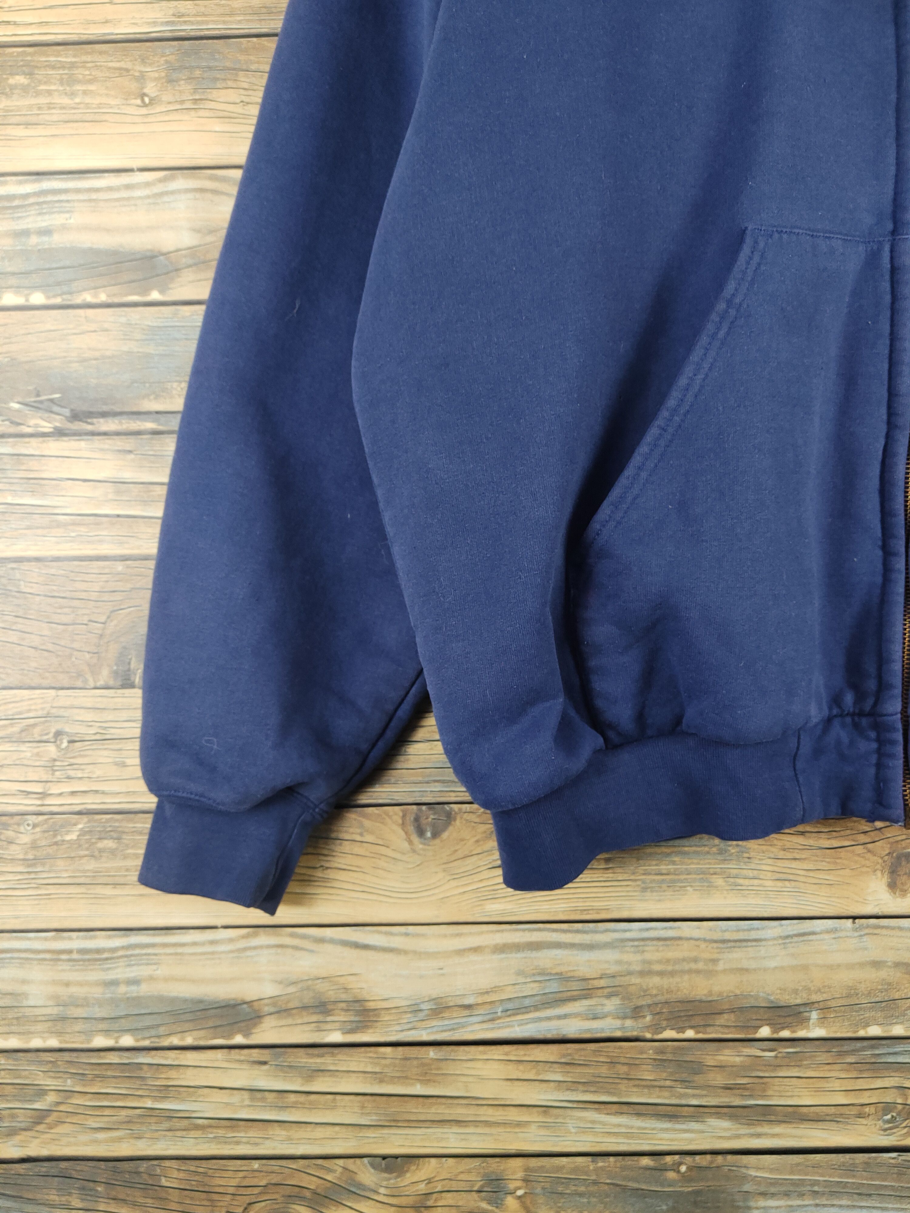 Carhartt DL Carhartt vintage Navy Hoodie Sweaters dikmat #W2153 Size US XL / EU 56 / 4 - 4 Thumbnail