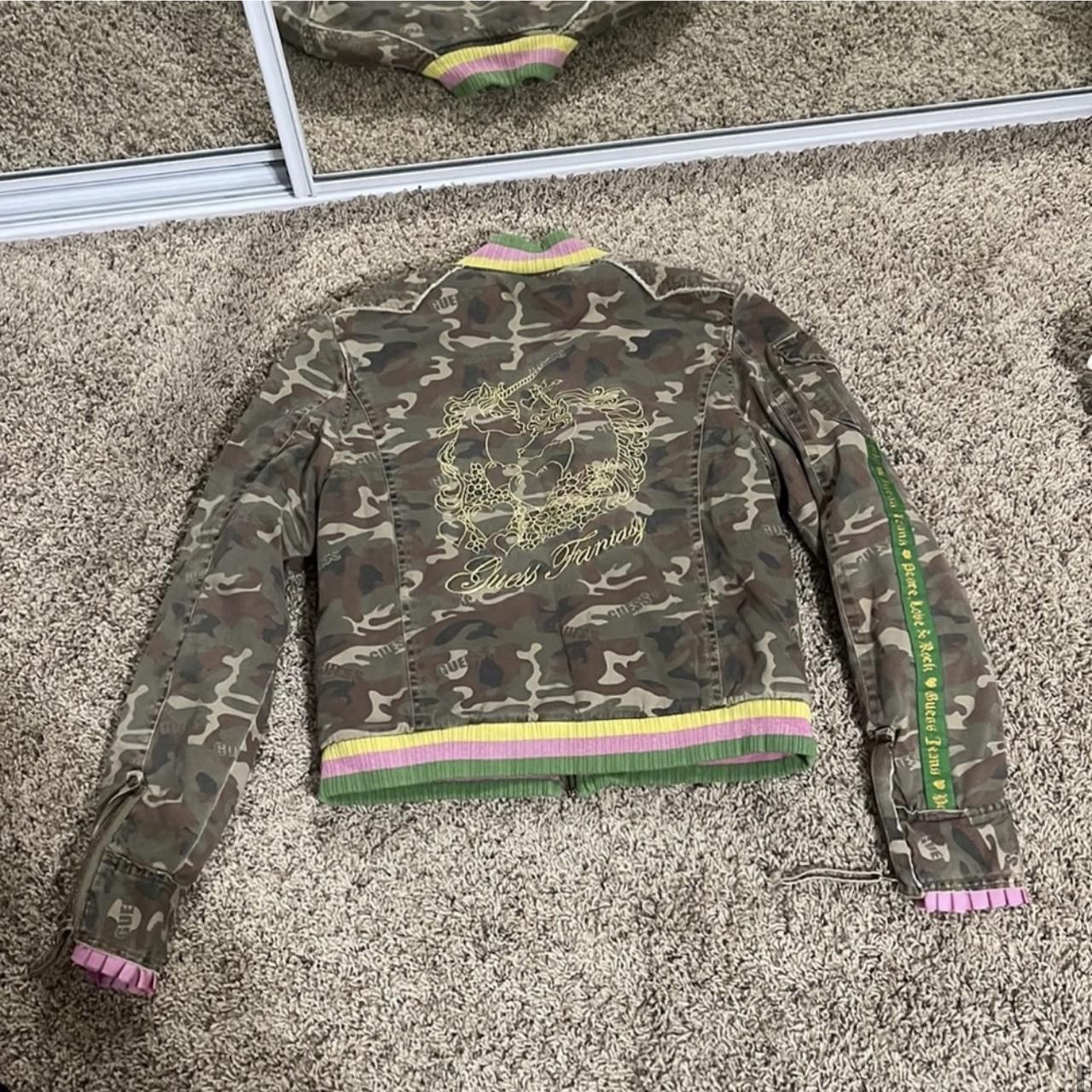 Guess × Vintage Y2K Guess Camouflage Jacket Size S / US 4 / IT 40 - 4 Thumbnail