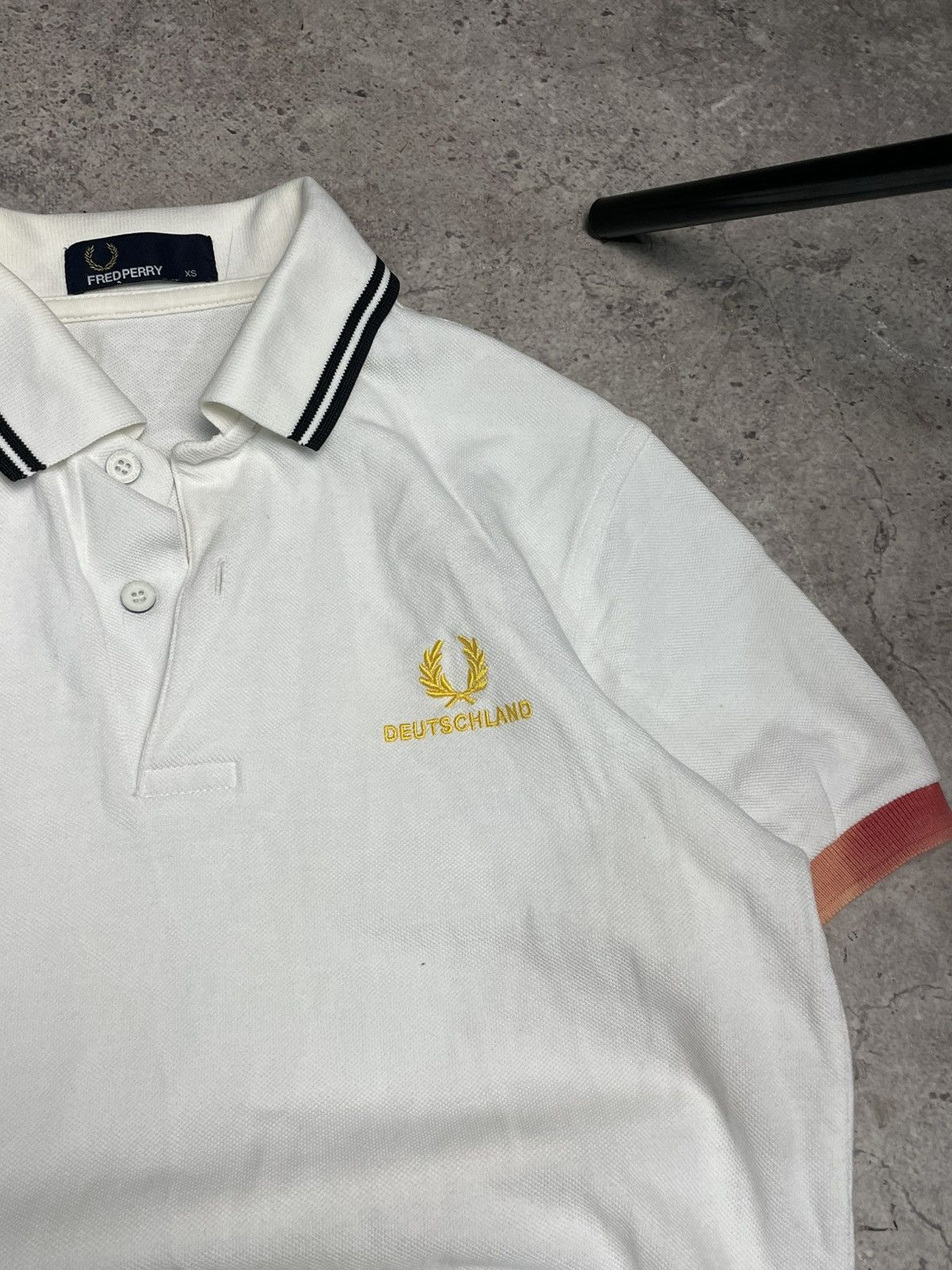 Fred Perry Rare Fred Perry Deutschland Polo Shirt Men's Size XS Size US XS / EU 42 / 0 - 2 Thumbnail