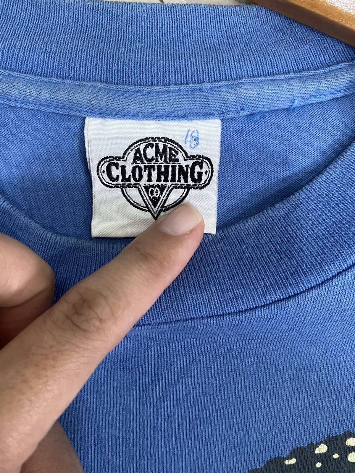 Acme Clothing ✅ VTG Wile E.Coyote Looney Tunes warner bros cartoon shirt Size US XL / EU 56 / 4 - 5 Thumbnail