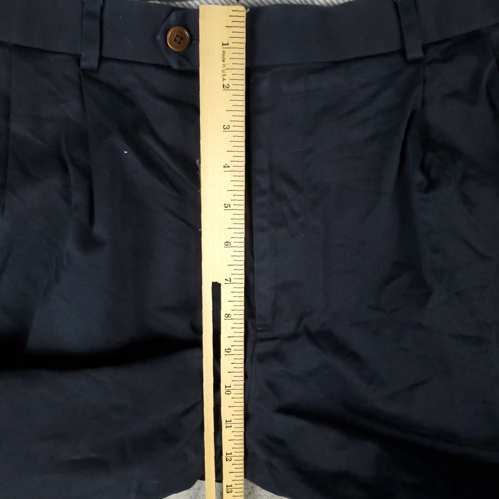 Brooks Brothers Brooks Brothers Chino Pants Mens 37x30 Blue Pleated Regular Fit Trousers Size US 37 - 4 Thumbnail