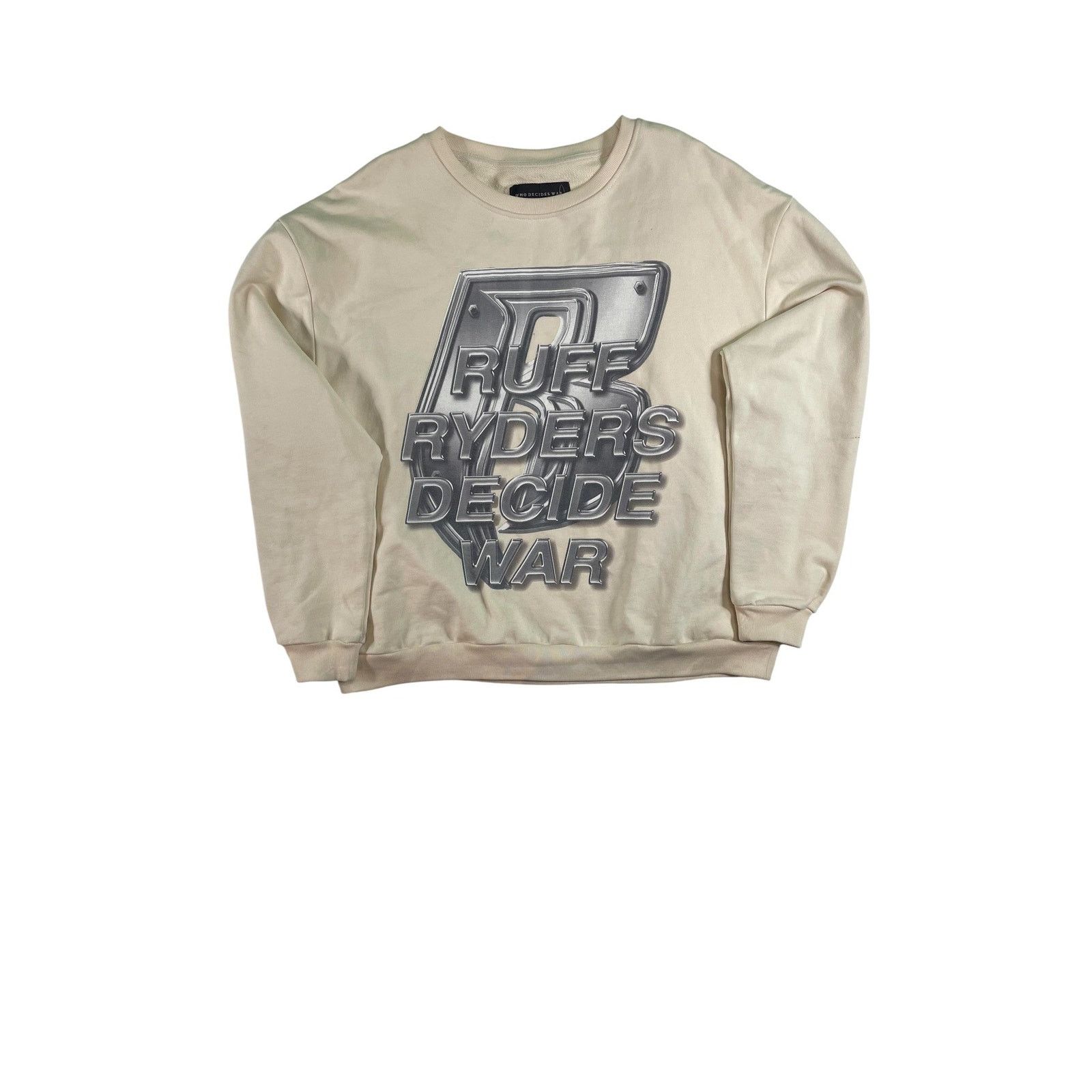 Who Decides War Who Decides War Ruff Ryders Cream Crewneck Size M / US 6-8 / IT 42-44 - 1 Thumbnail