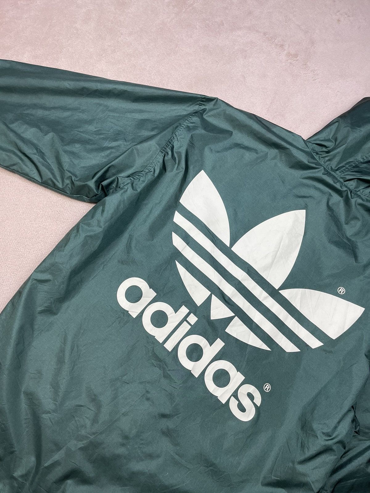 Adidas Vintage 90s ADIDAS BIG LOGO Coach Jacket Size US L / EU 52-54 / 3 - 3 Thumbnail