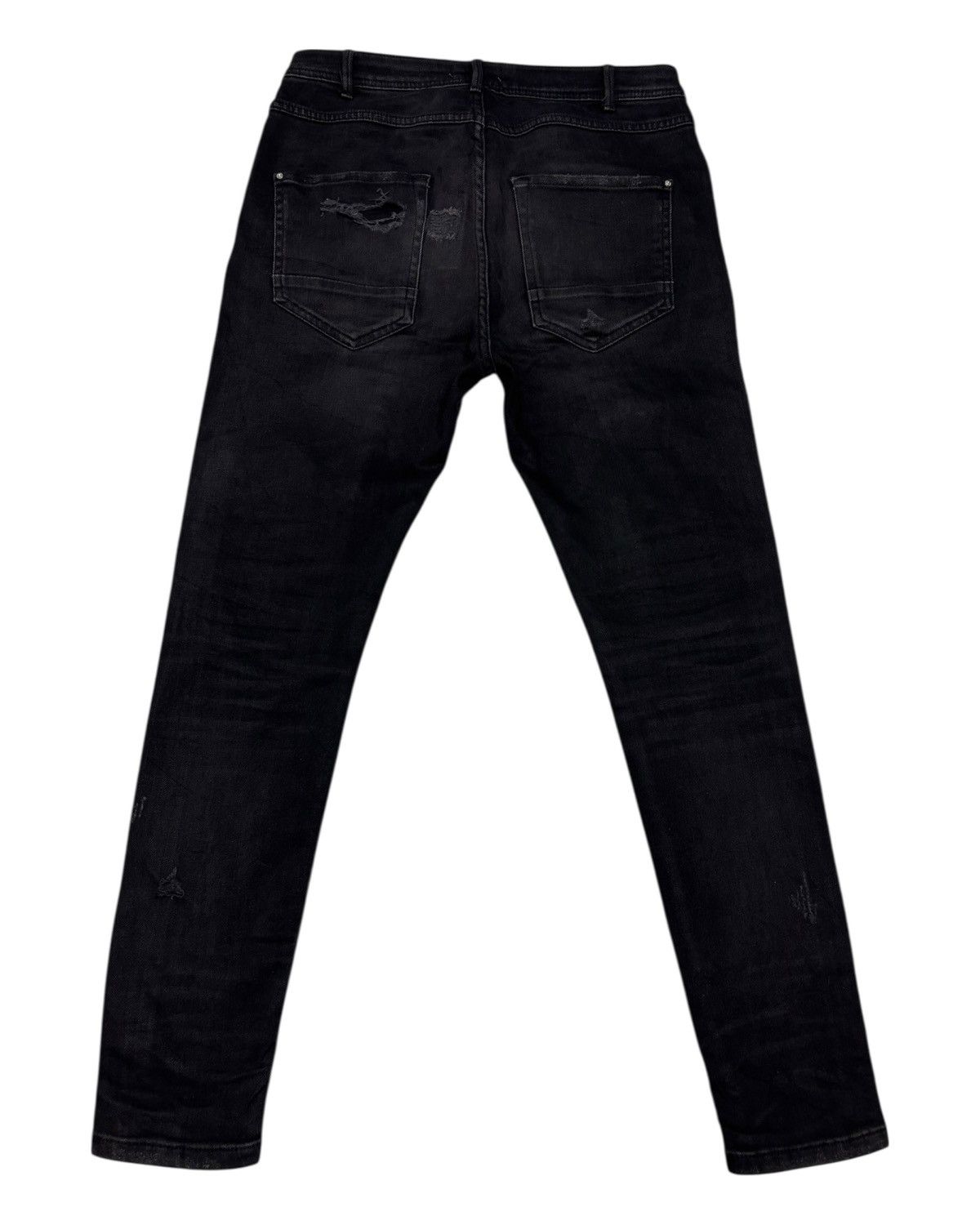 Zara 🔥ZARA DISTRESSED DENIM JEANS Size US 31 - 8 Thumbnail