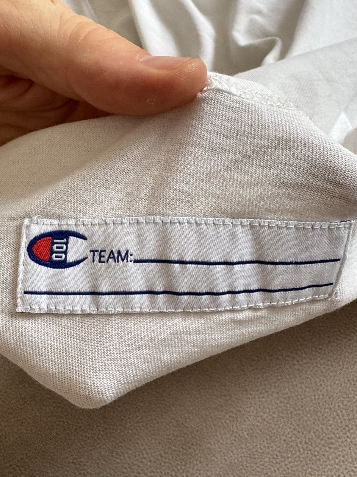 Champion Champion 100th Anniversary Chenille Logo Tee - White (Rare) Size US S / EU 44-46 / 1 - 6 Thumbnail