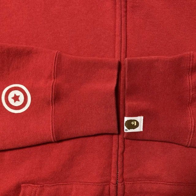 Bape BAPE Red x Red Camo Shark Full Zip Hoodie a bathing ape Size US M / EU 48-50 / 2 - 7 Thumbnail