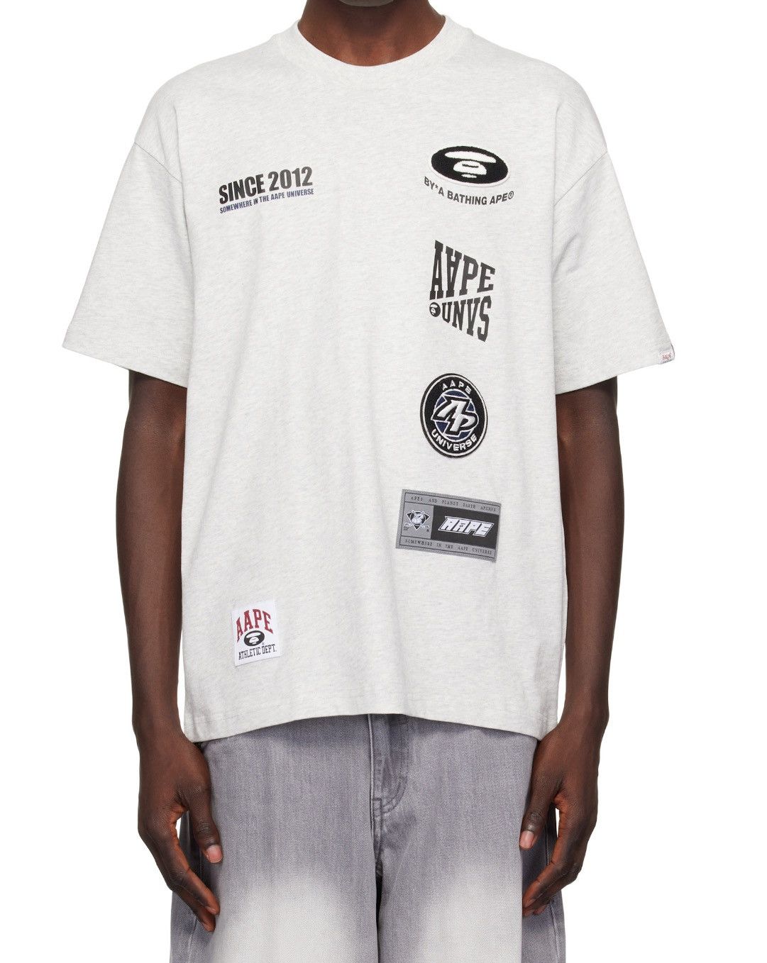 Aape AAPE BY BATHING APE off-white fancy main t-shirt white Size US M / EU 48-50 / 2 - 1 Thumbnail