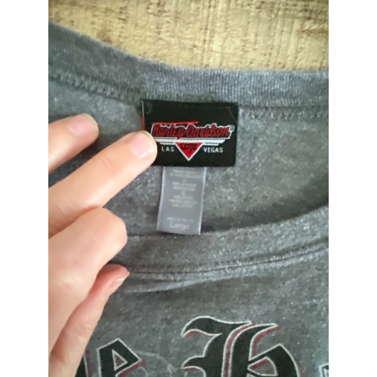 Harley Davidson Harley-Davidson Café Las Vegas Gray T-Shirt Men’s Lg Size US L / EU 52-54 / 3 - 2 Thumbnail