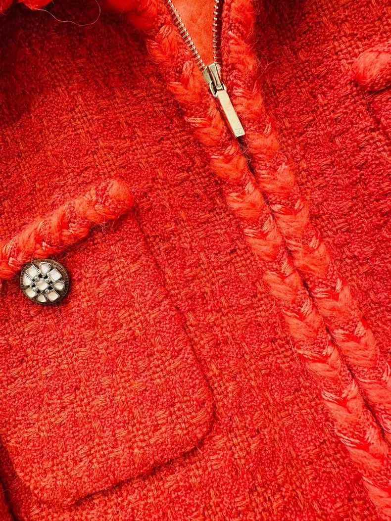 Chanel Chanel Snow series red 4-pocket jacket Size XXS / US 00 / IT 34 - 5 Thumbnail