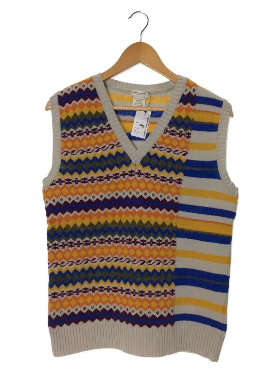 Dries Van Noten Reconstructed Striped Wool Knit Sweater Size US M / EU 48-50 / 2 - 1 Thumbnail