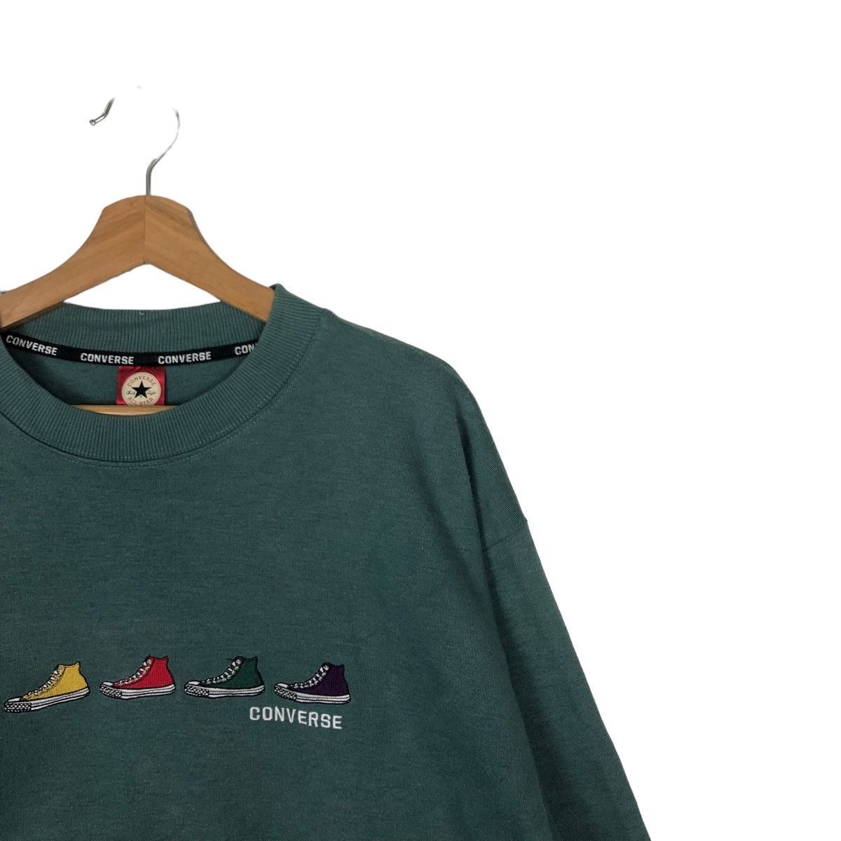 Japanese Brand 🔥90’s STREETWEAR CONVERSE CREWNECK SWEATSHIRT BIG LOGO USA Size US M / EU 48-50 / 2 - 5 Thumbnail