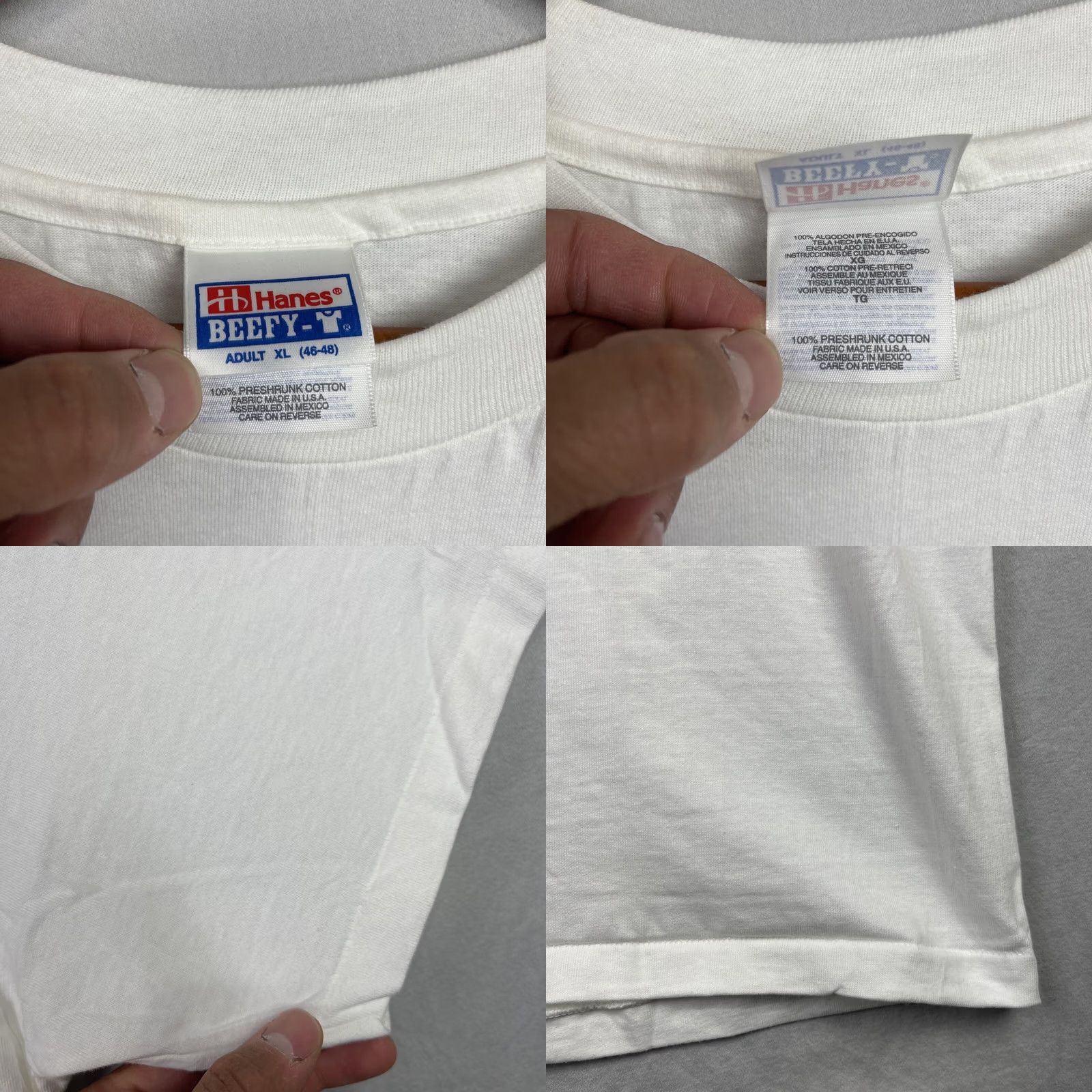 Hanes VINTAGE Space Jam Shirt Men XL Crew Neck White Cotton 90s Logo Graphic Print Hanes T-Shirt Size US XL / EU 56 / 4 - 8 Thumbnail