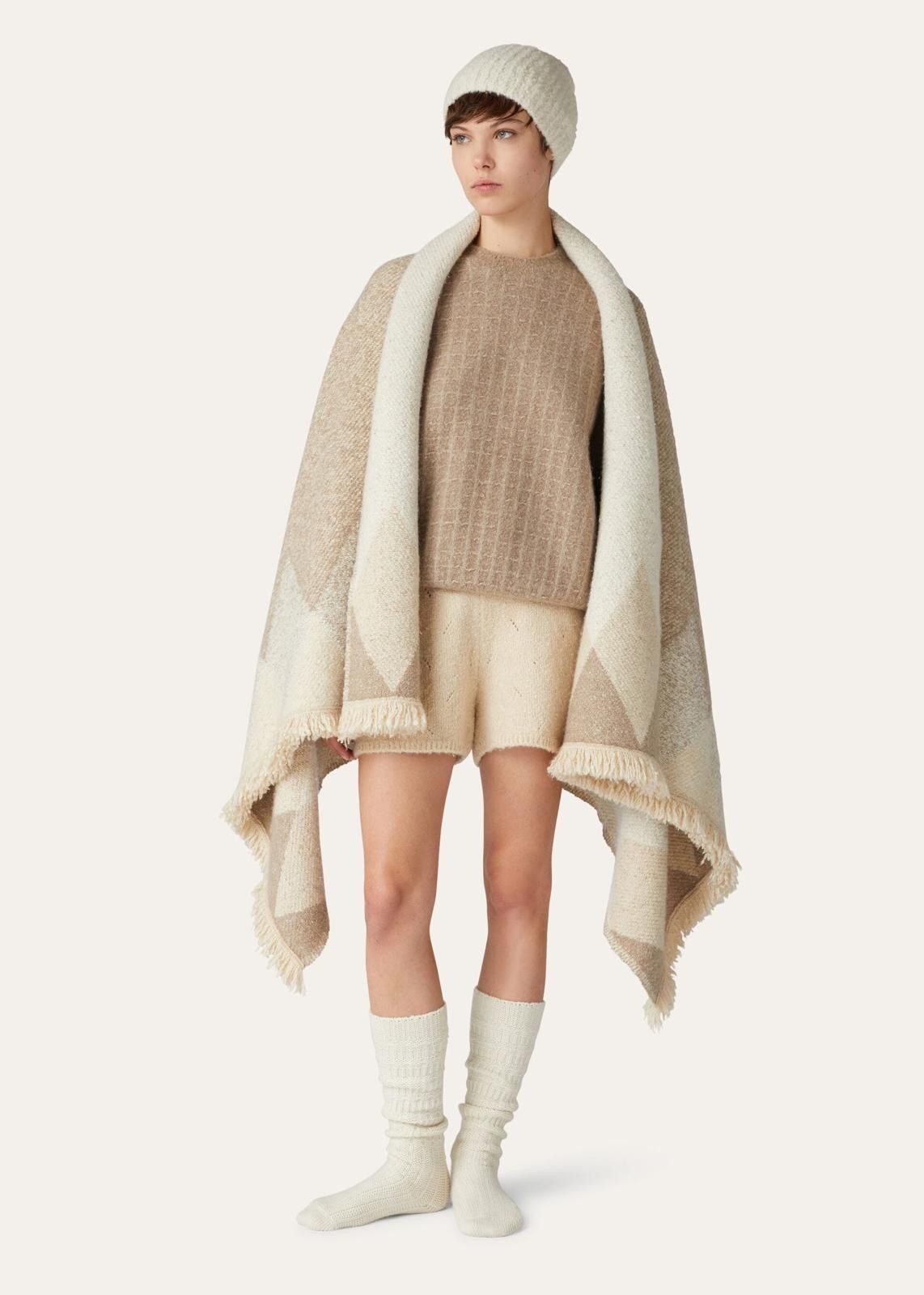 Loro Piana o1srvl11e1024 Cocooning Crewneck Waffle Sweater in Brown Size M / US 6-8 / IT 42-44 - 5 Thumbnail