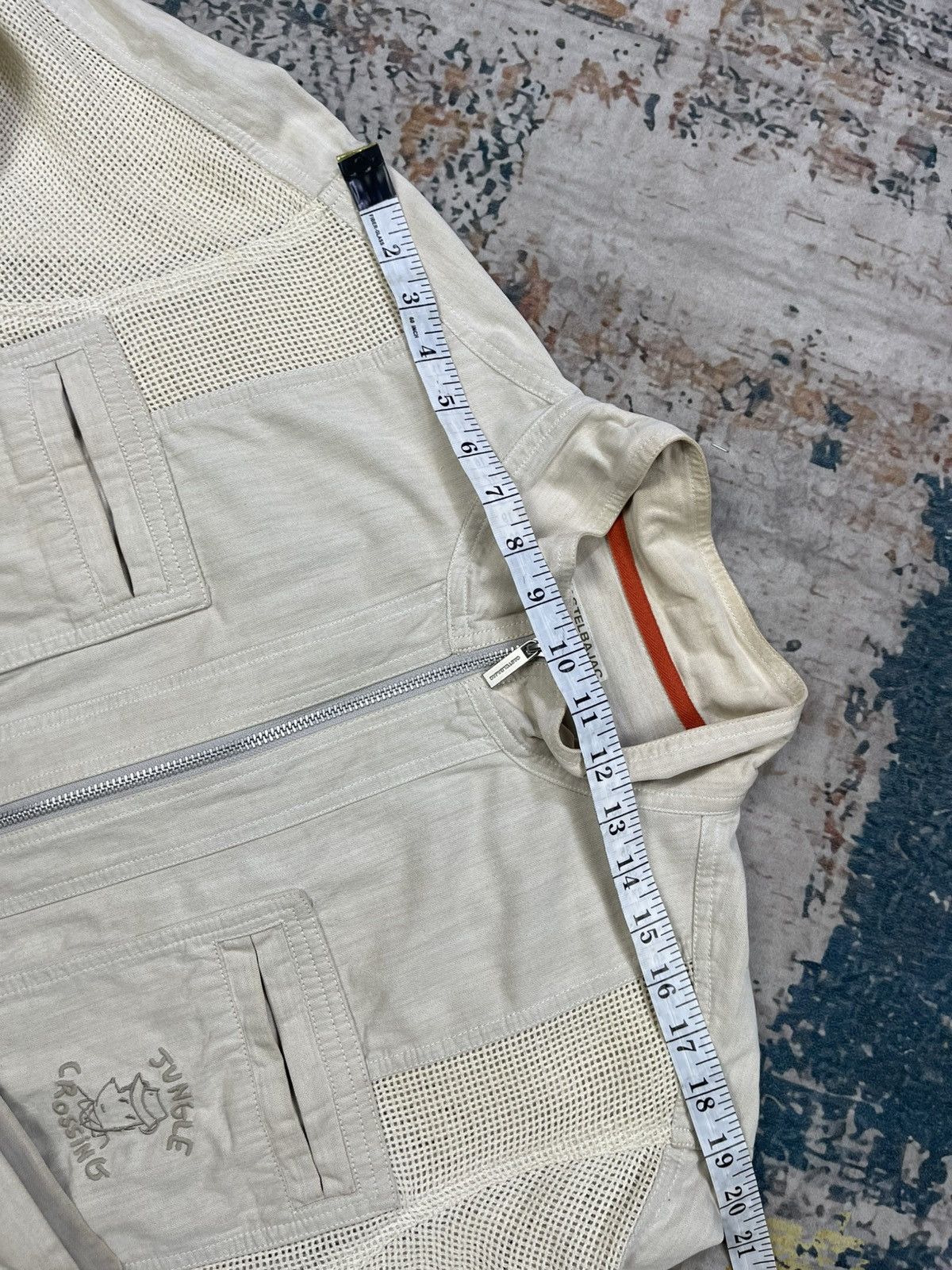 Jean Charles De Castelbajac Castelbajac Hybrid Net Perforated Safari Jacket Size US L / EU 52-54 / 3 - 11 Thumbnail