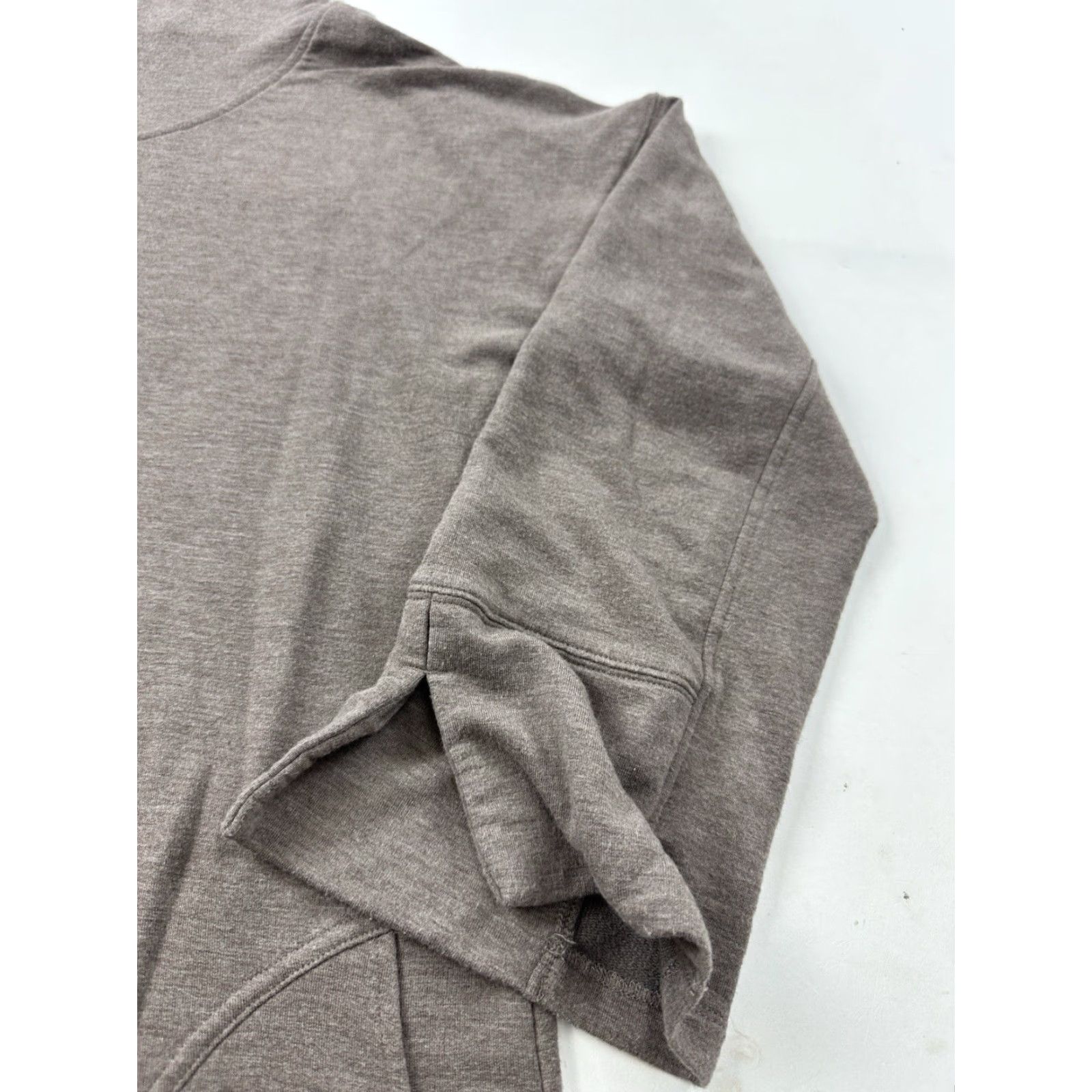 Soft Surroundings Soft Surroundings Shirt Womens Small Brown 3/4 Sleeve Pullover Hoodie Top Size S / US 4 / IT 40 - 3 Thumbnail