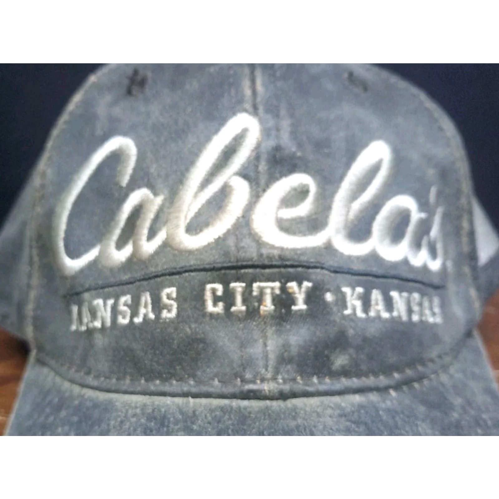 Vintage Cabela's Hat Cap Adjustable Gray Solid Baseball Cap Men Size ONE SIZE - 2 Thumbnail
