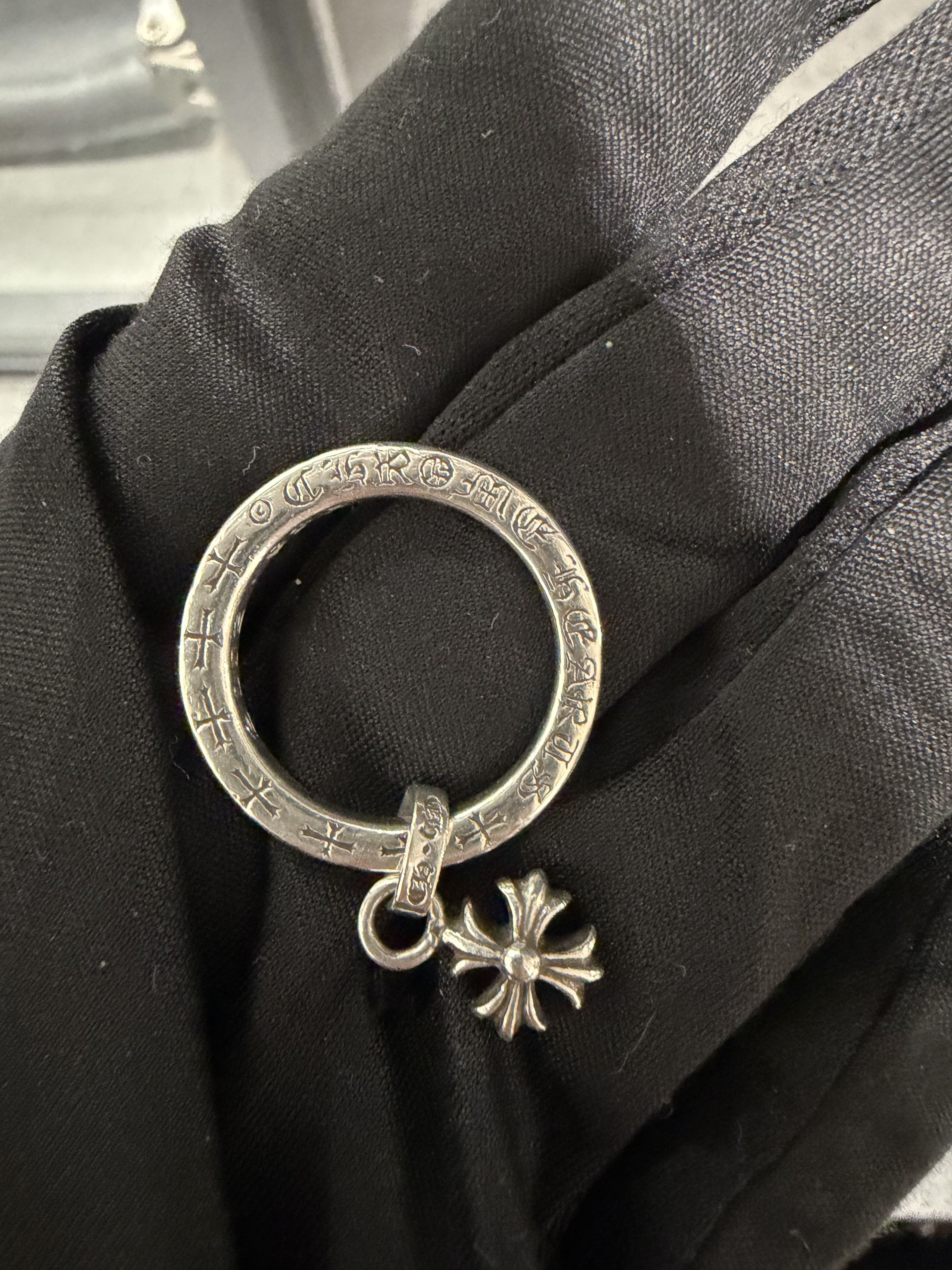 Chrome Hearts Chrome Hearts Silver NTFL Cross Ring Size ONE SIZE - 7 Thumbnail