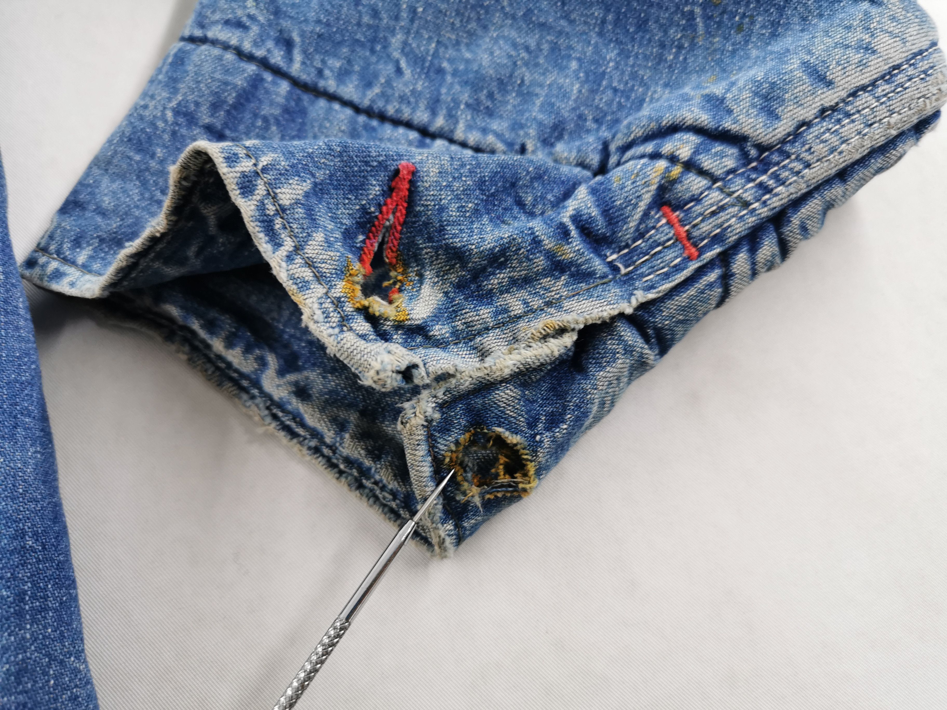 Big Mac Distressed Vintage 60's Big Mac Denim Jeans Jacket Size M Size US M / EU 48-50 / 2 - 7 Thumbnail