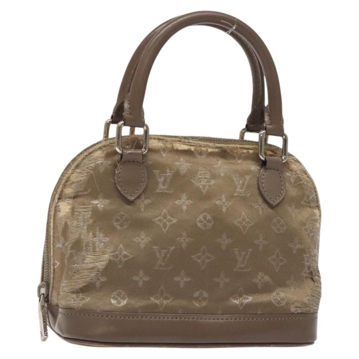 Louis Vuitton LOUIS VUITTON Monogram Satin Little Alma Hand Bag Gray Size ONE SIZE - 1 Thumbnail