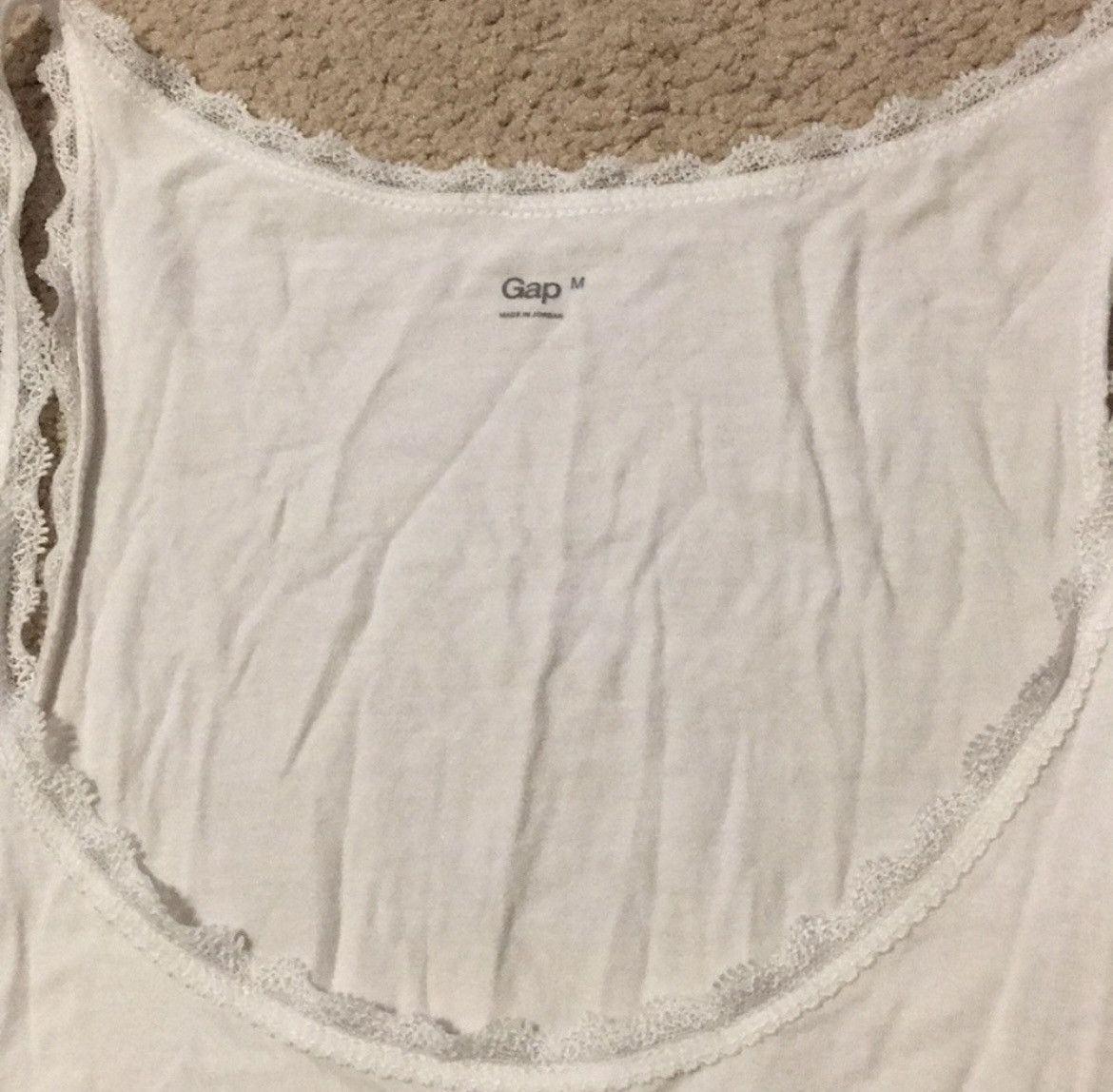 Gap GAP Frilly White Camisole Size M / US 6-8 / IT 42-44 - 2 Thumbnail