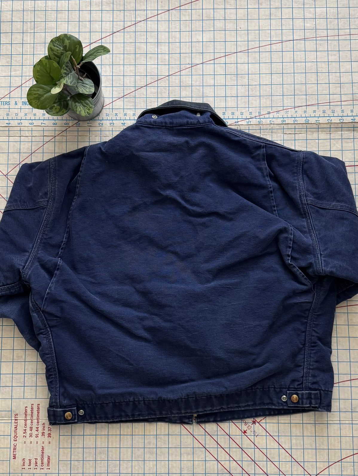 Vintage Carhartt Detroit Jacket JB242 Size 48 Blanket Lined