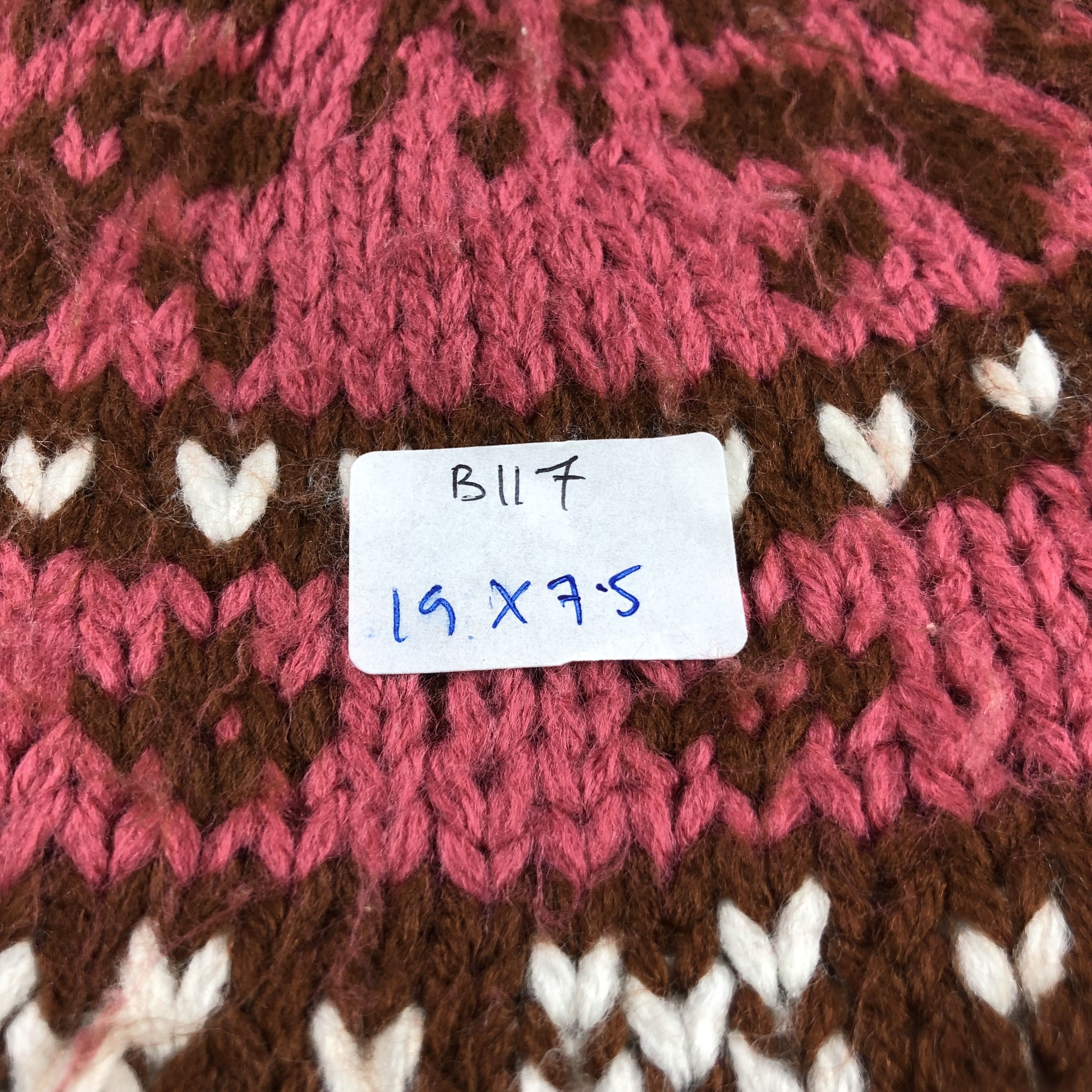 Vintage Fair Isle Bobble Earflap Beanie Snowcap Snow Hat B117 Size ONE SIZE - 7 Thumbnail