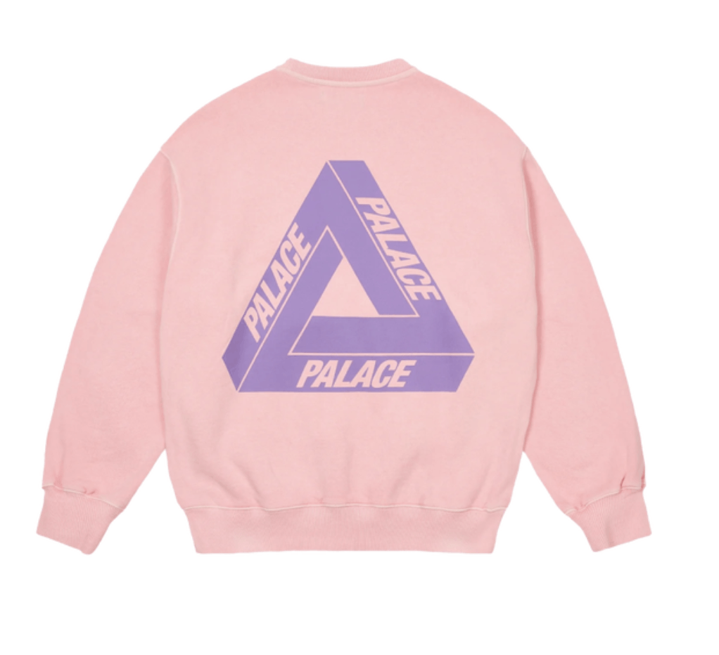 Palace Palace Reacto Tri-Ferg Crew Pink • L Size US L / EU 52-54 / 3 - 2 Thumbnail