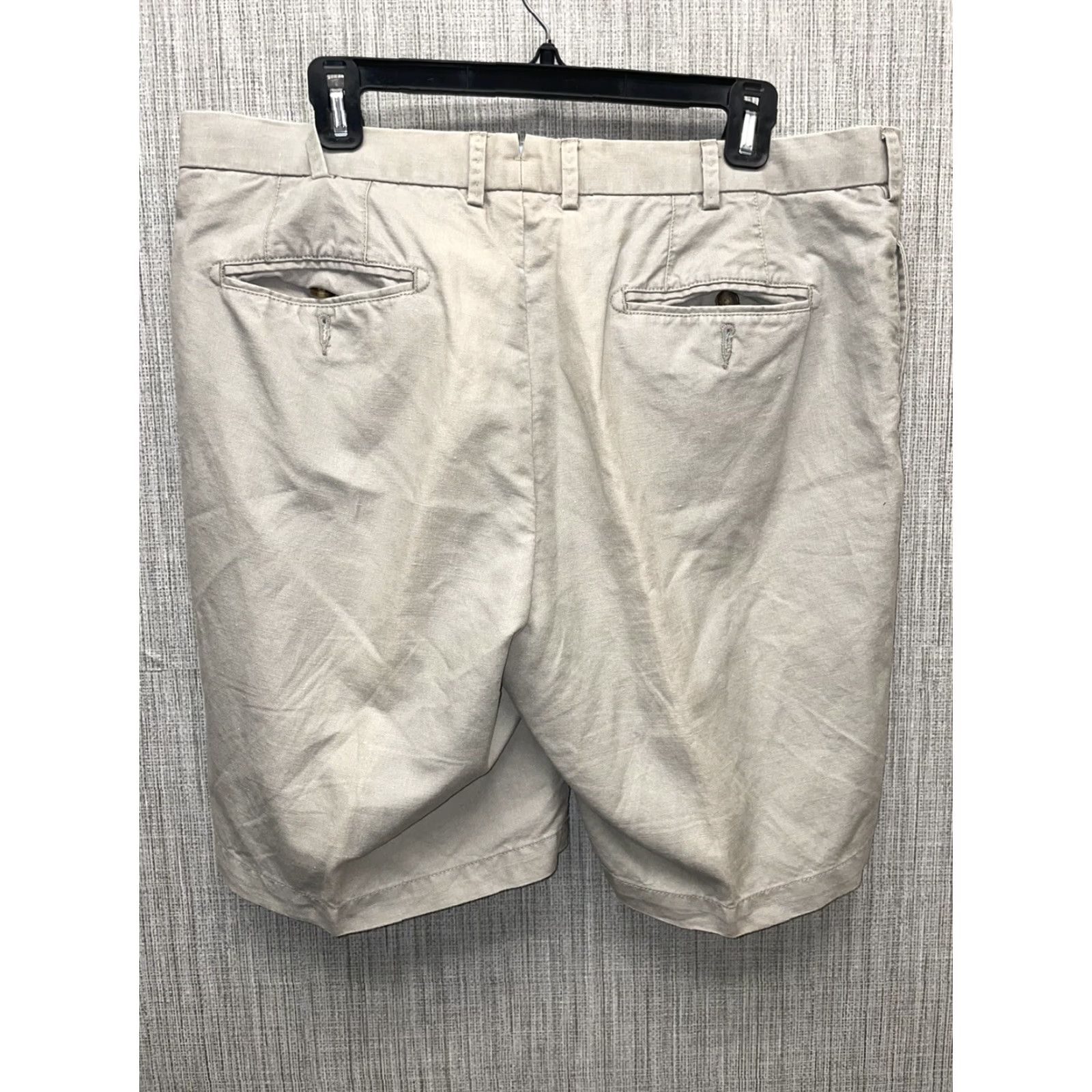 Peter Millar Peter Millar Linen Blend Beige Chino Shorts Mens Size 35 Size US 35 - 4 Thumbnail