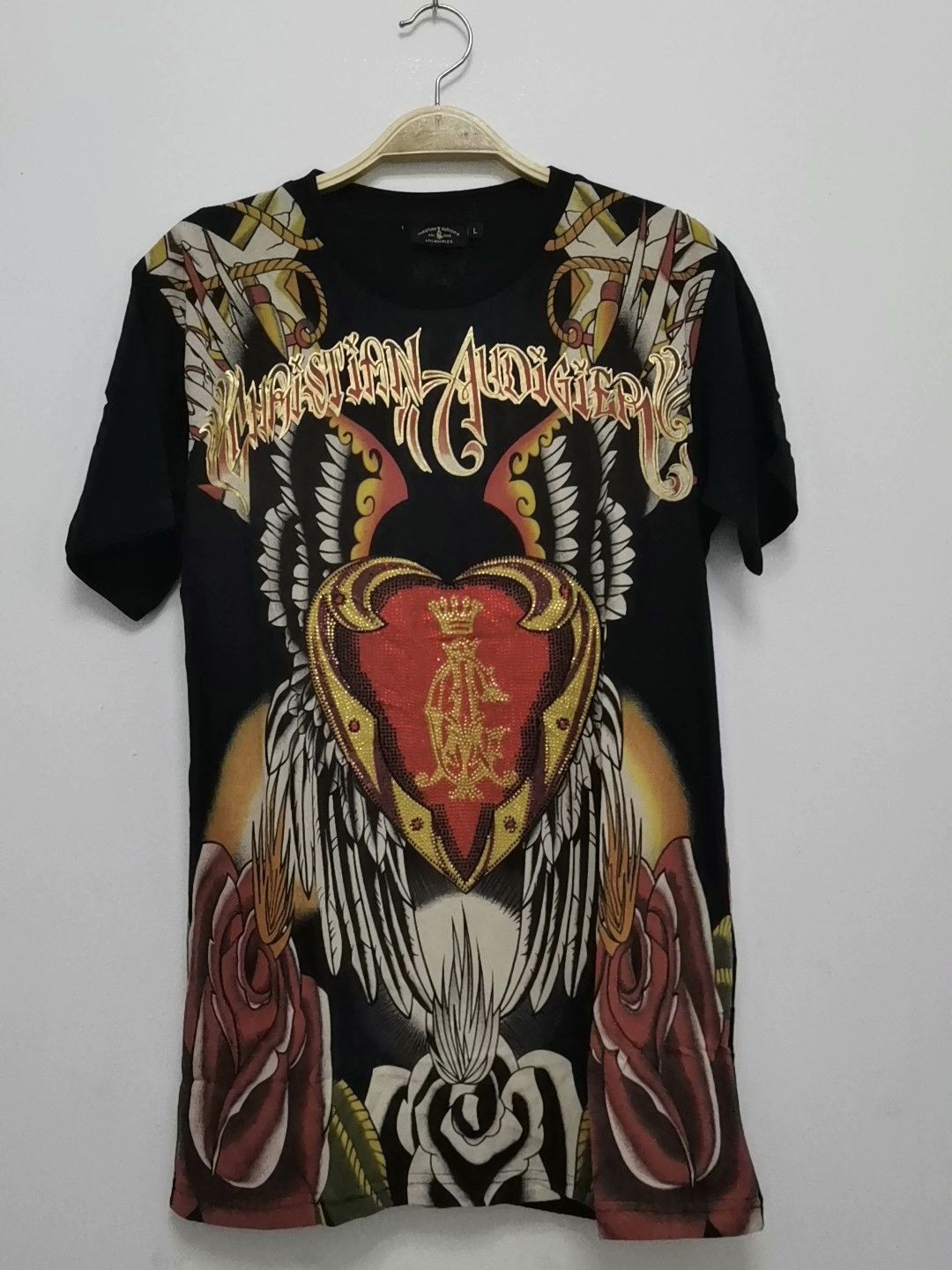 Christian Audigier Christian aufidiger print tshirt Size US M / EU 48-50 / 2 - 2 Thumbnail